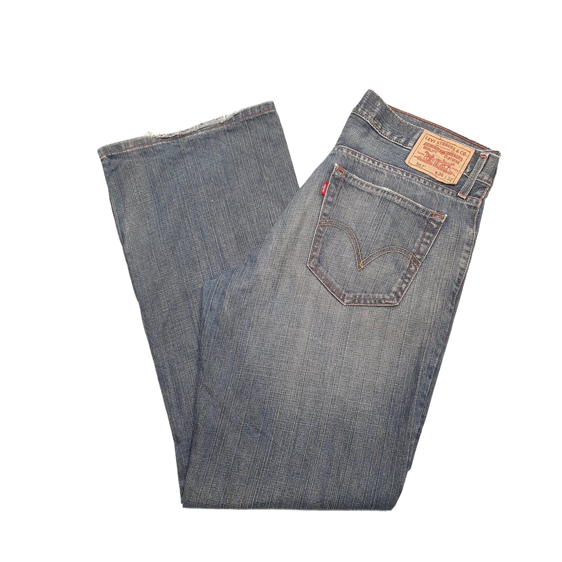 Mens Blue Levis  567 JeansW36 L32