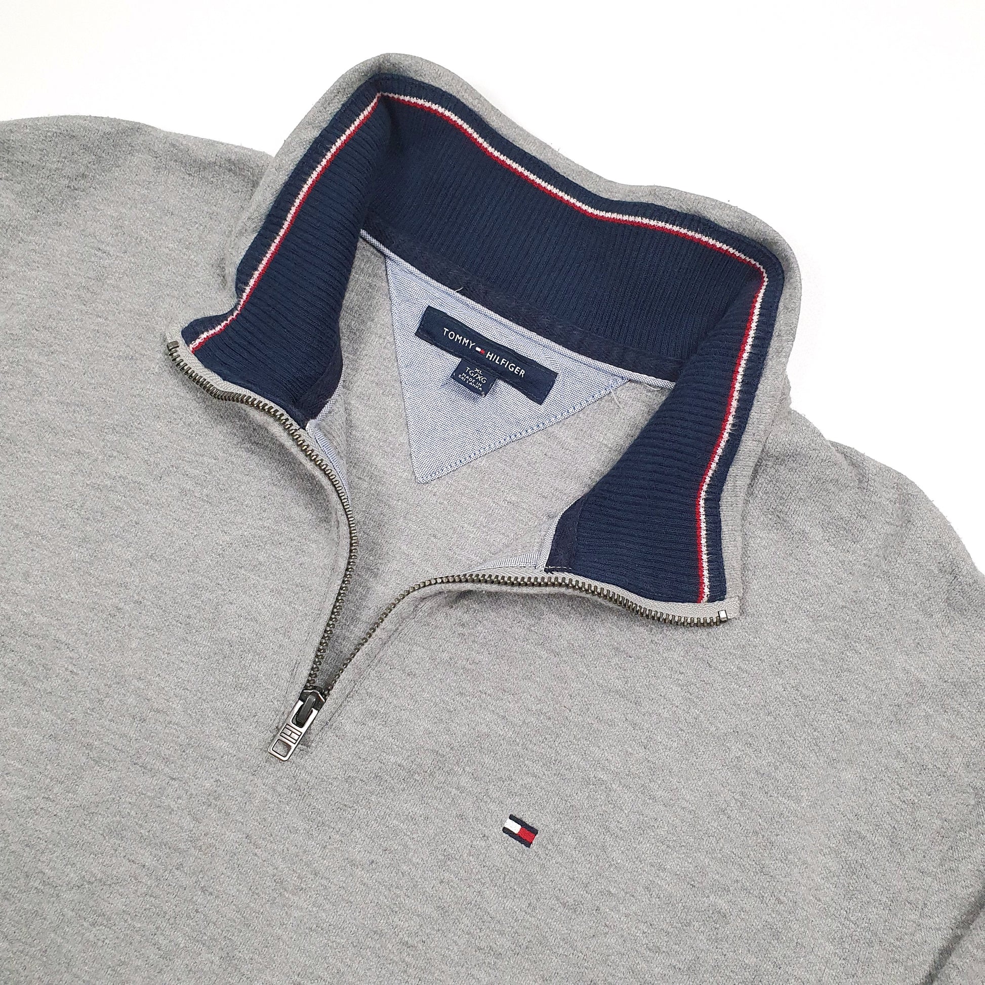 Tommy Hilfiger Quarter Zip L Grey