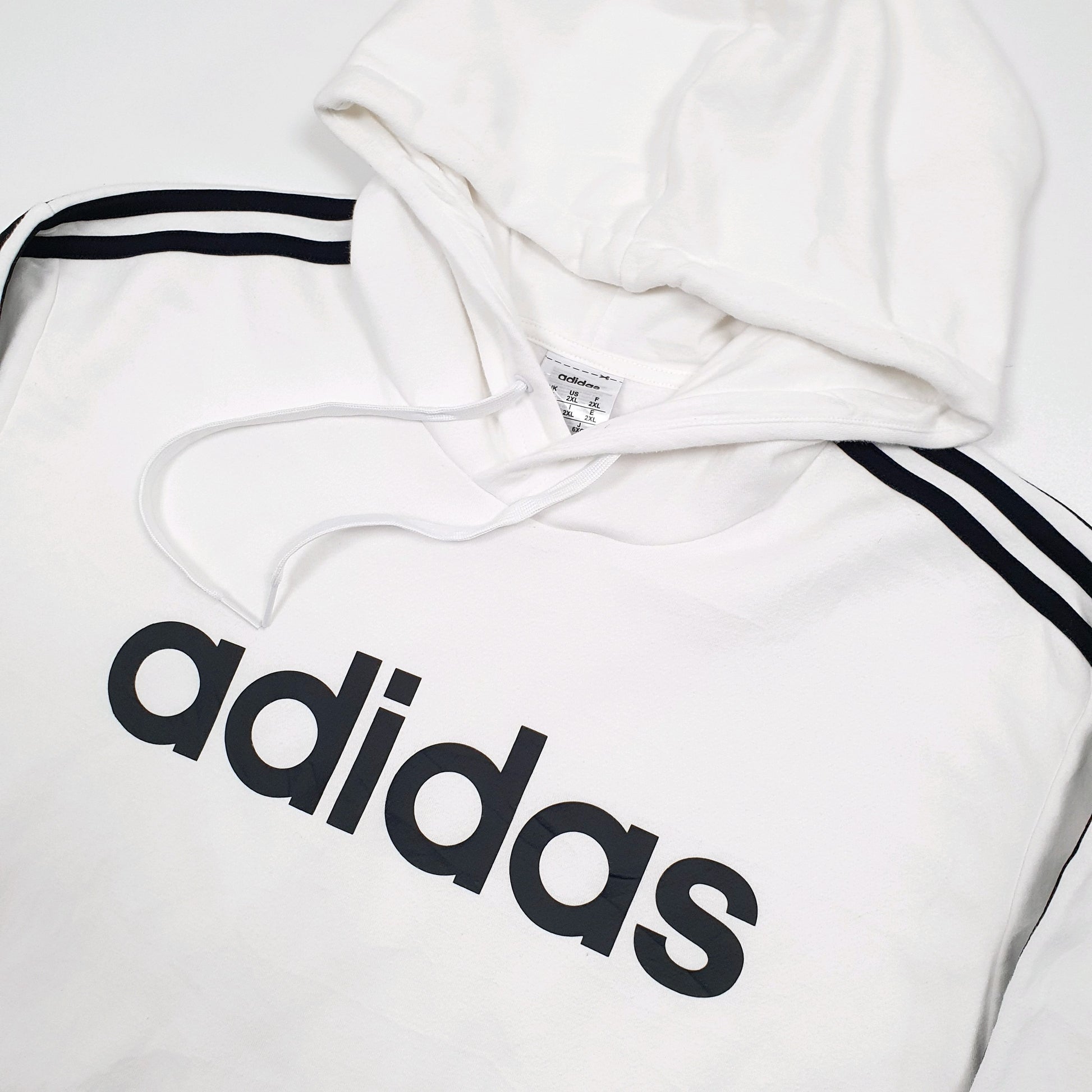 Adidas Spellout Hoodie XXL White