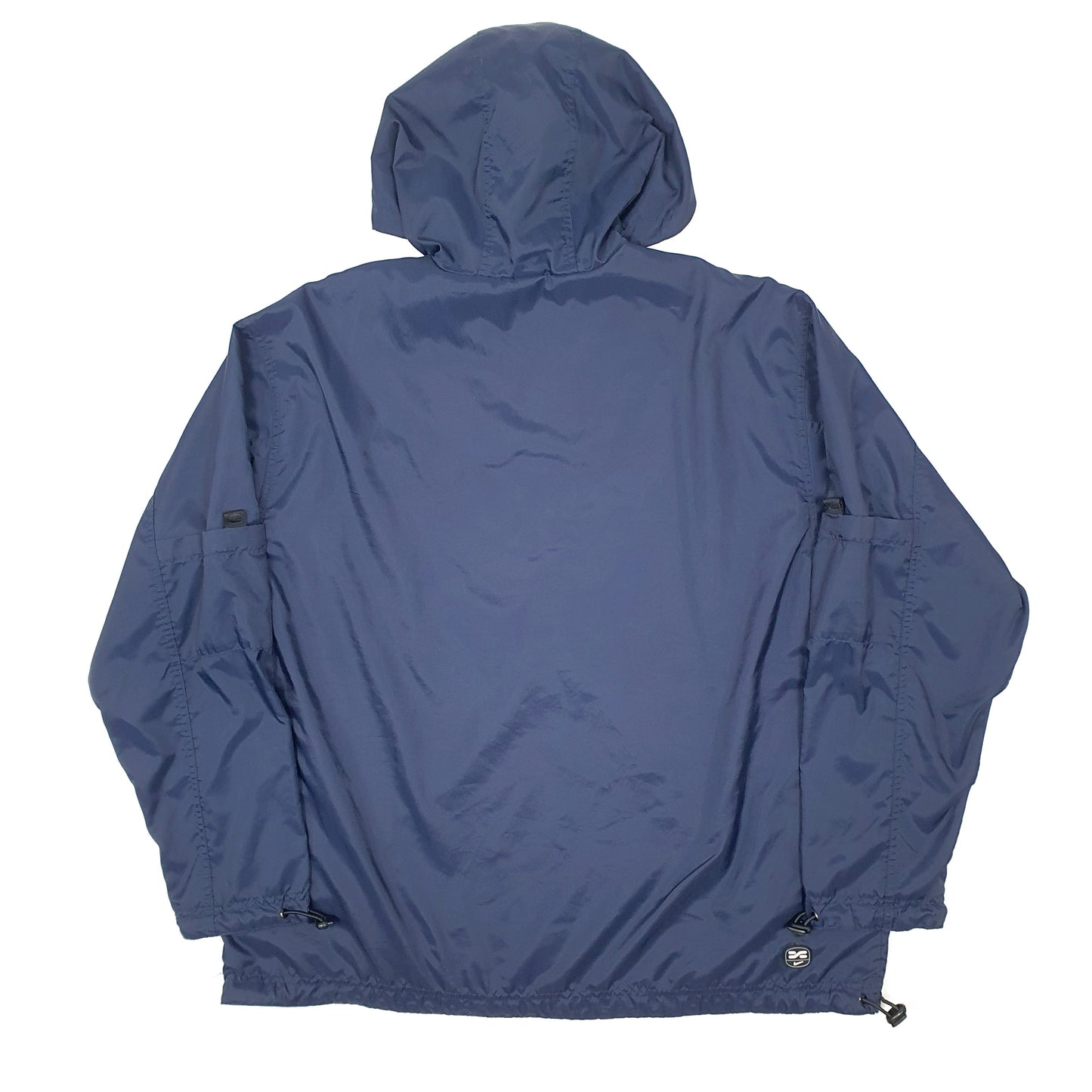 Mens Navy Nike Vintage 2000s Y2K Rain Half Zip  Coat