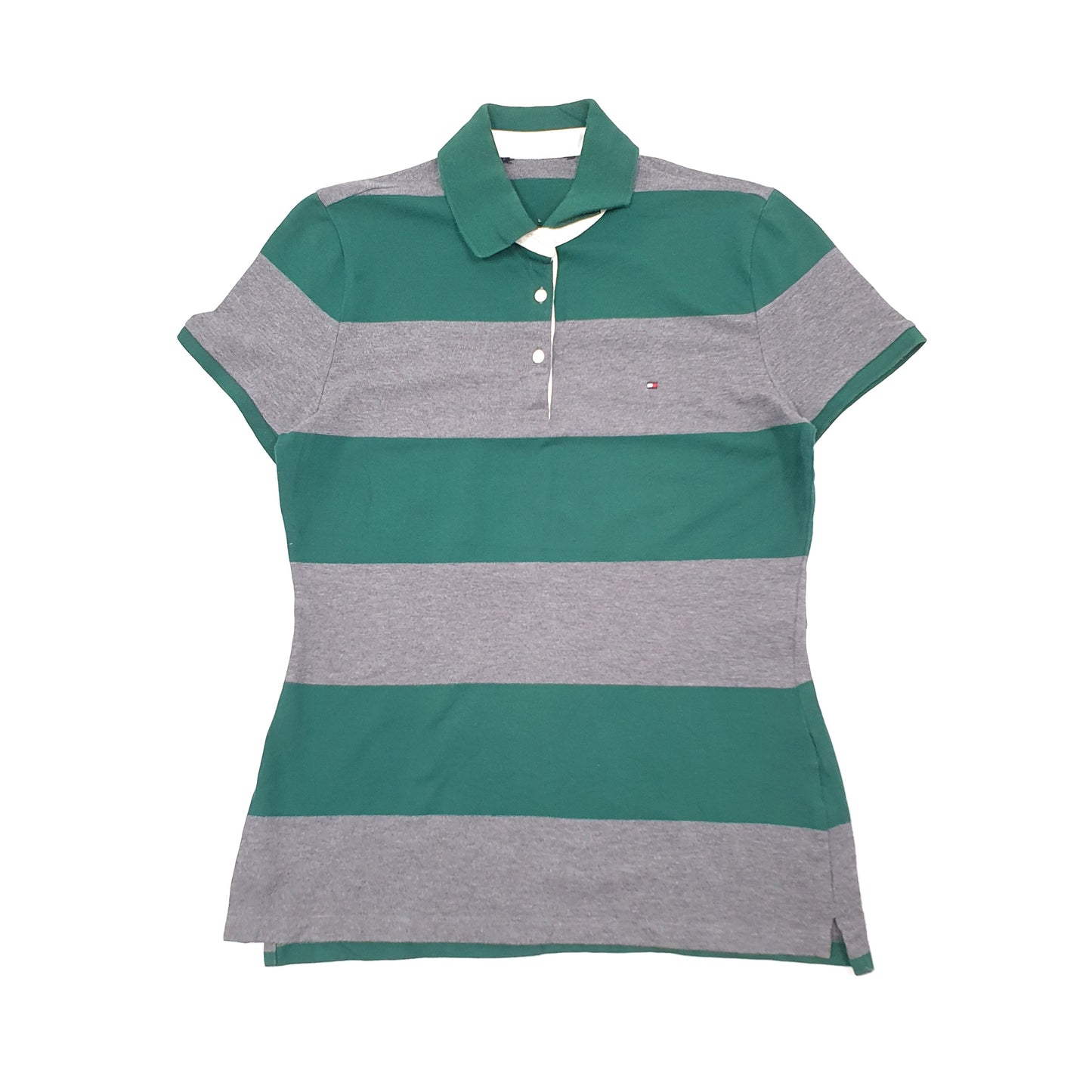 Womens Grey Tommy Hilfiger  Short Sleeve Polo Shirt