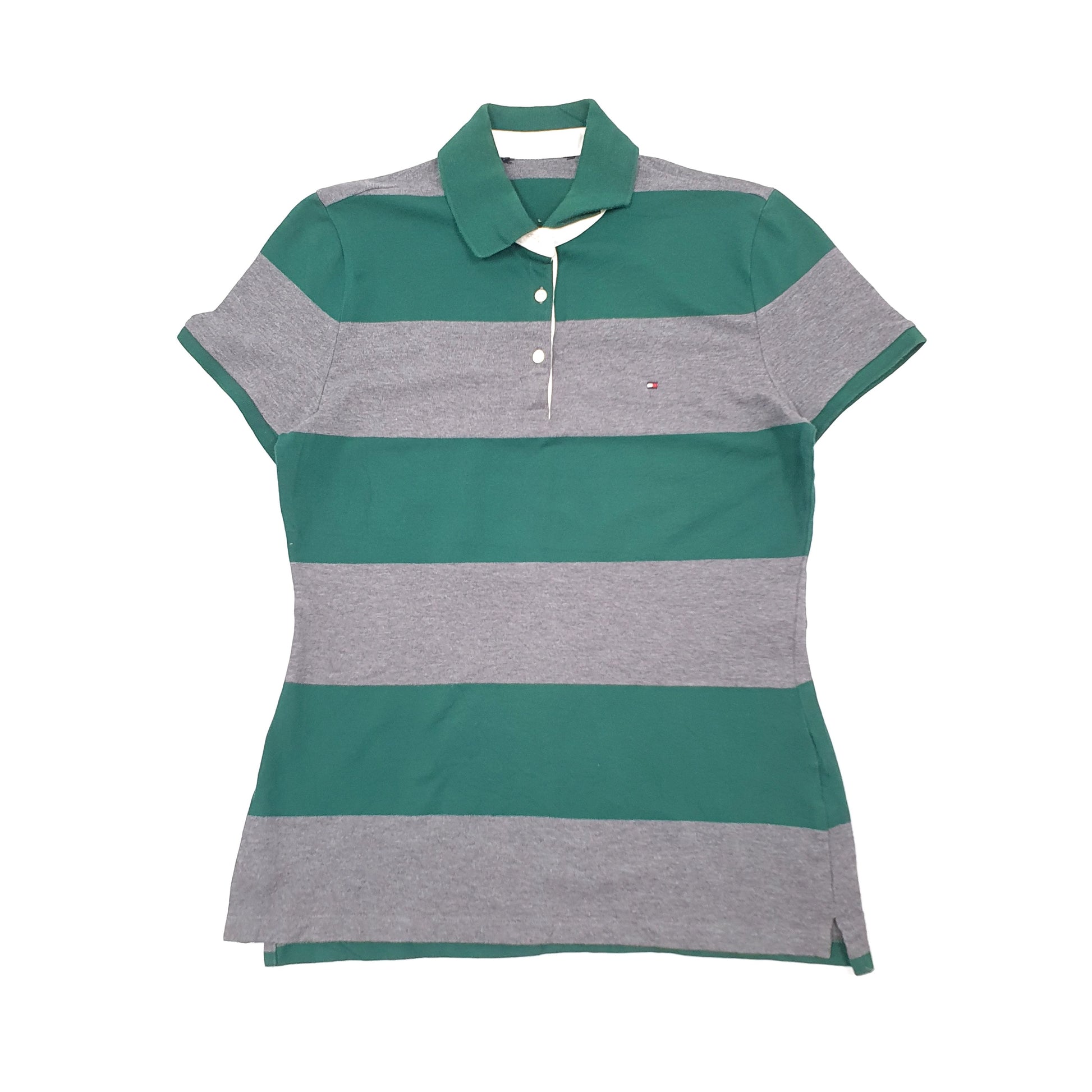 Womens Grey Tommy Hilfiger  Short Sleeve Polo Shirt