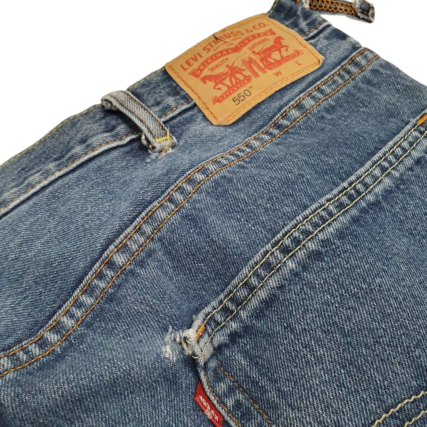 Levis 550 Relaxed Fit Jeans W44 L31 Blue