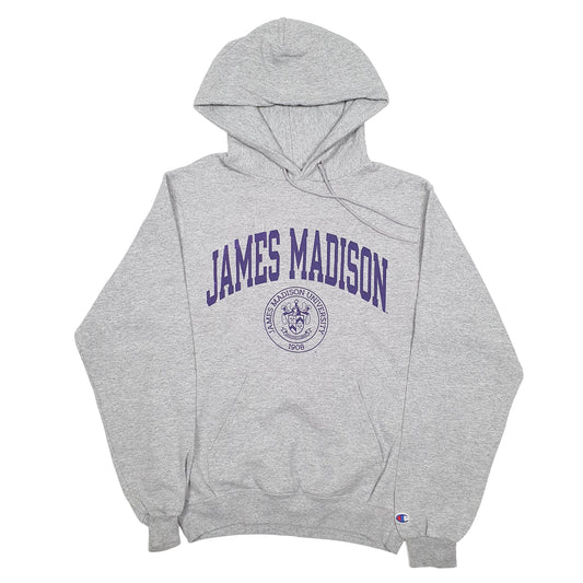 Mens Grey Champion James Maddison University USA College Crewneck Jumper