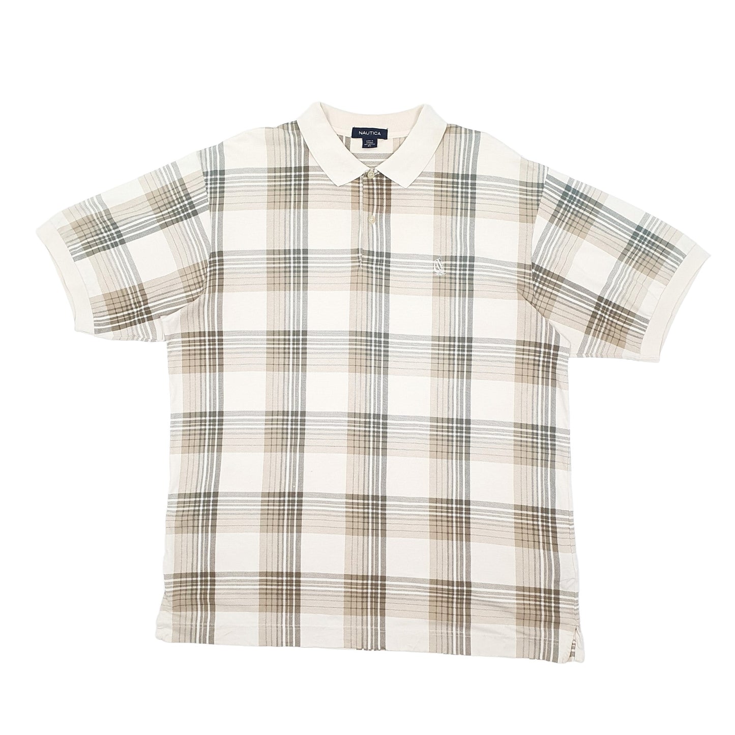 Nautica Short Sleeve Polo Shirt Beige
