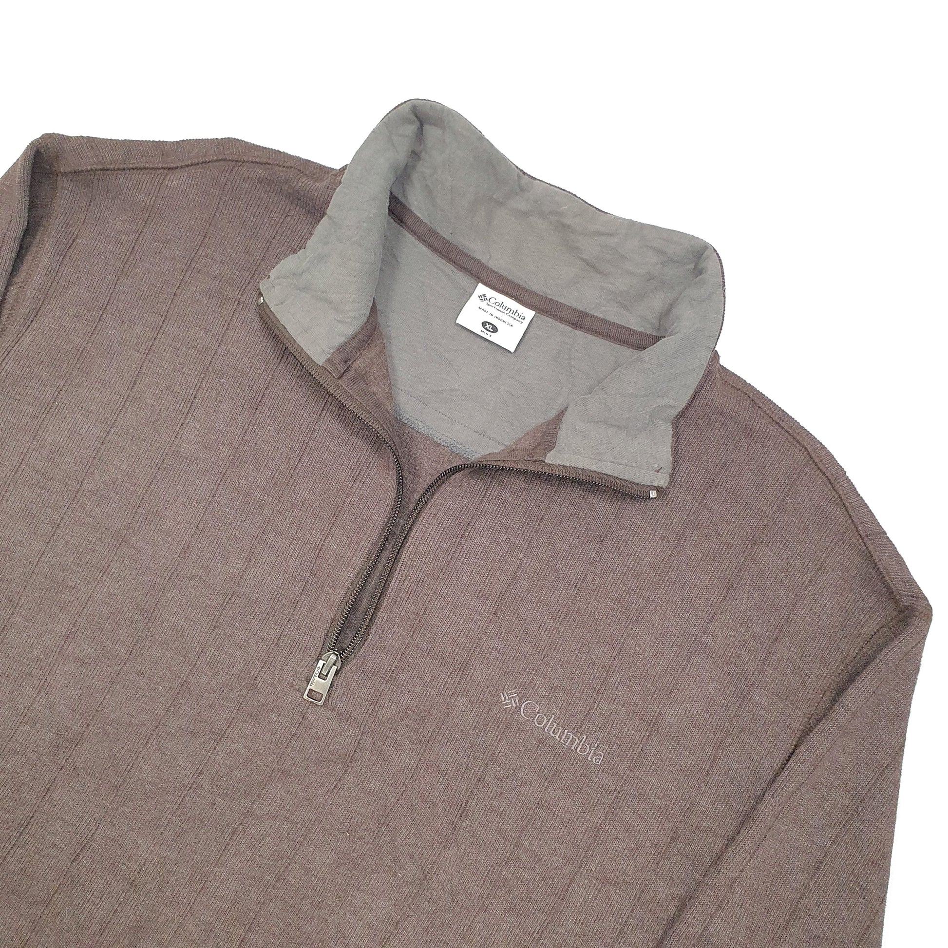 Columbia Sportswear Quarter Zip XL Brown