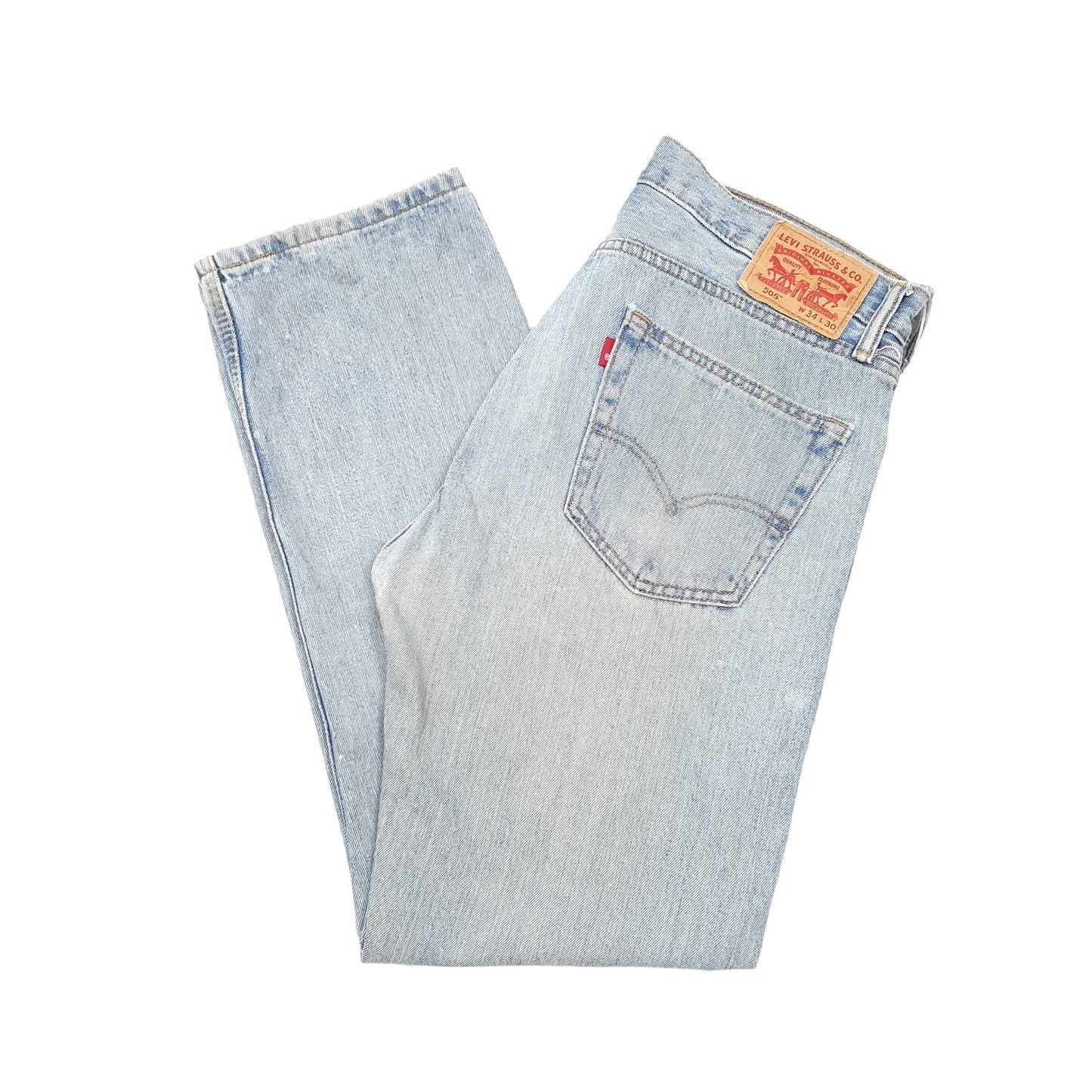 Mens Blue Levis  505 JeansW34 L30
