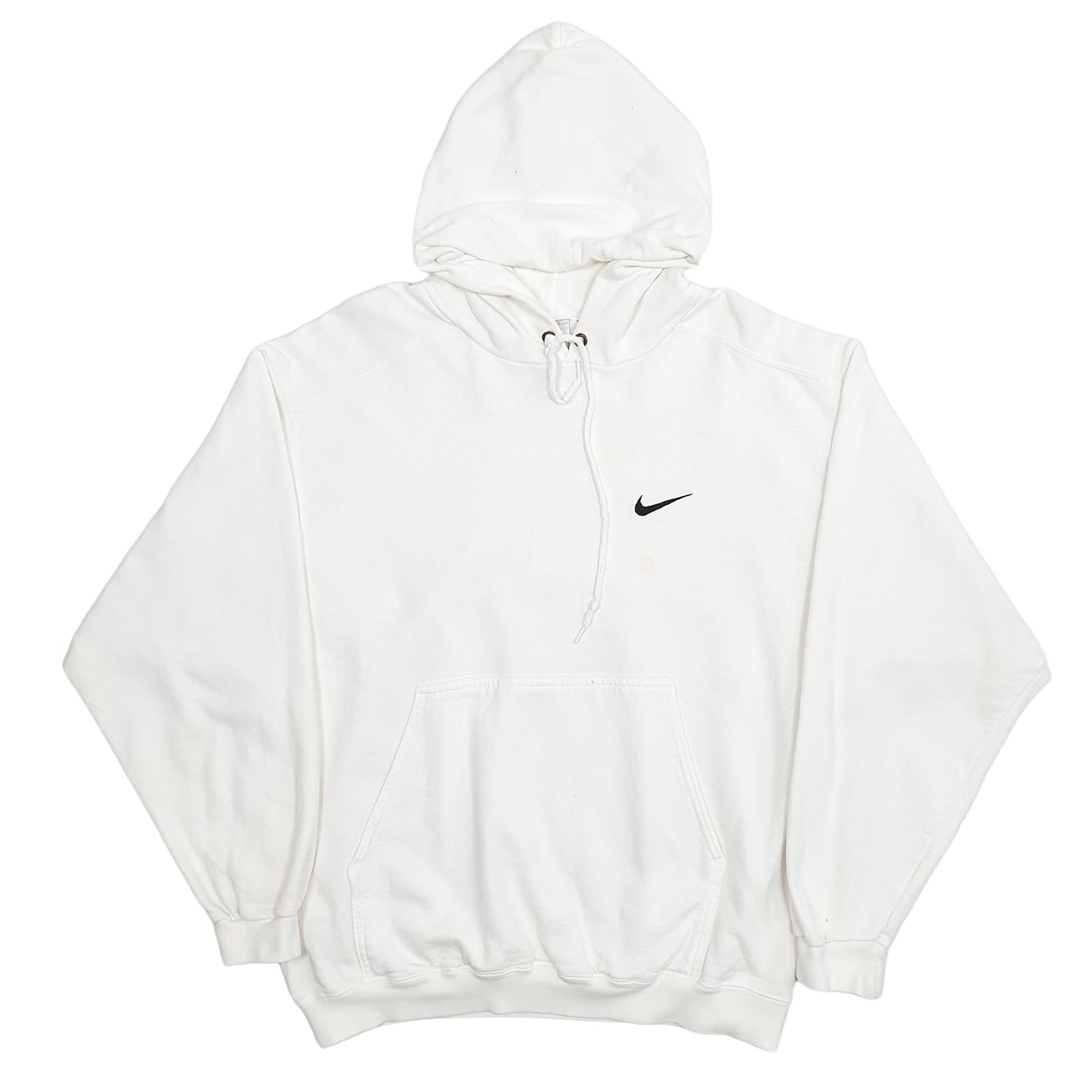 Mens White Nike Made In USA 1990s Vintage Hoodie Jumper