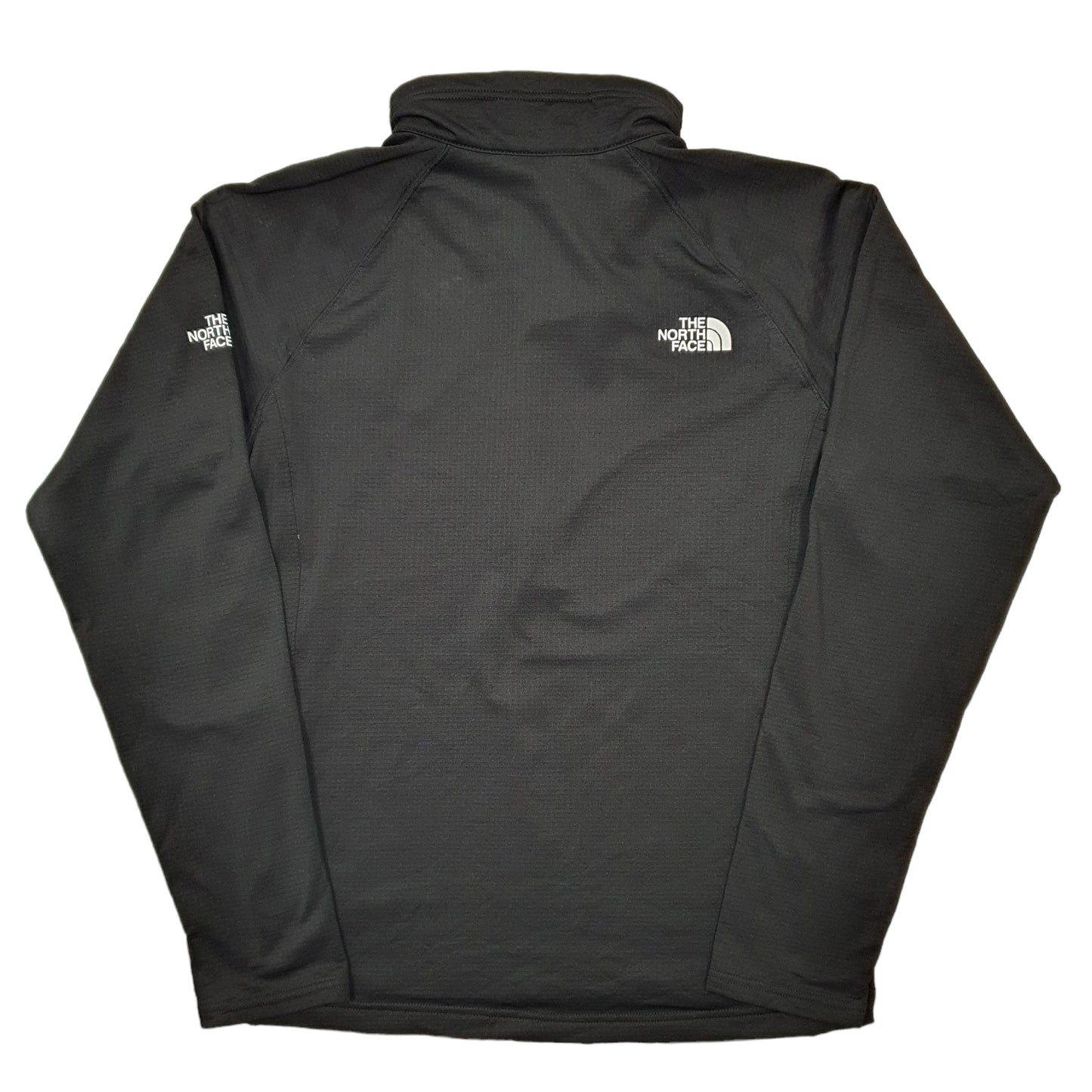 Mens Black The North Face Amazon Slim Fit Mountain Peaks Quarter Zip Jumper