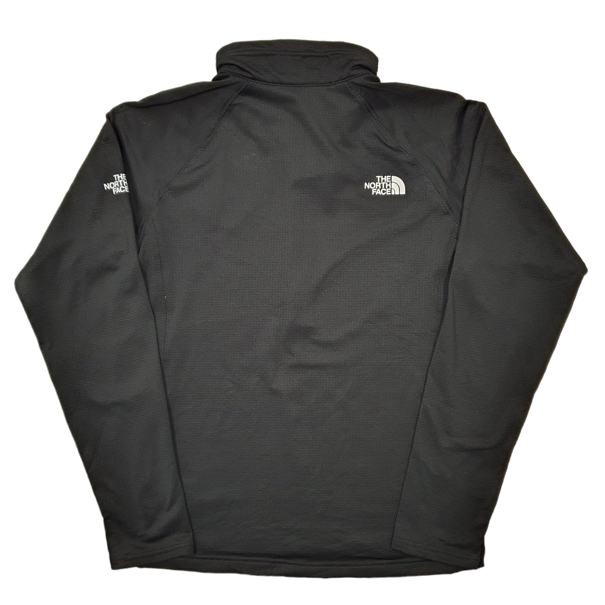 Mens Black The North Face Amazon Slim Fit Mountain Peaks Quarter Zip Jumper