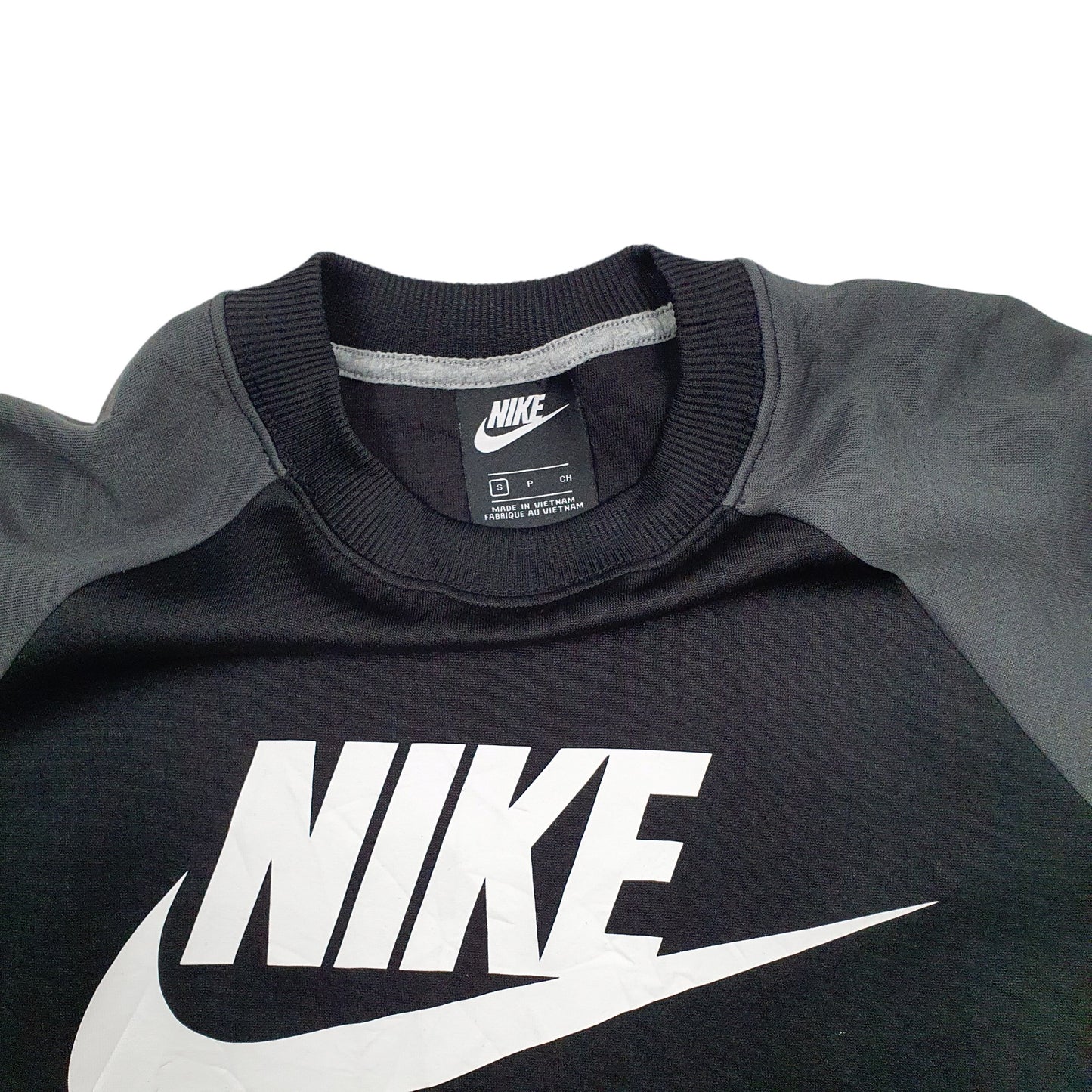 Mens Black Nike Spellout Crewneck Jumper