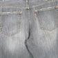 Levis 567 Bootcut Fit Loose Jeans W34 L33 Grey
