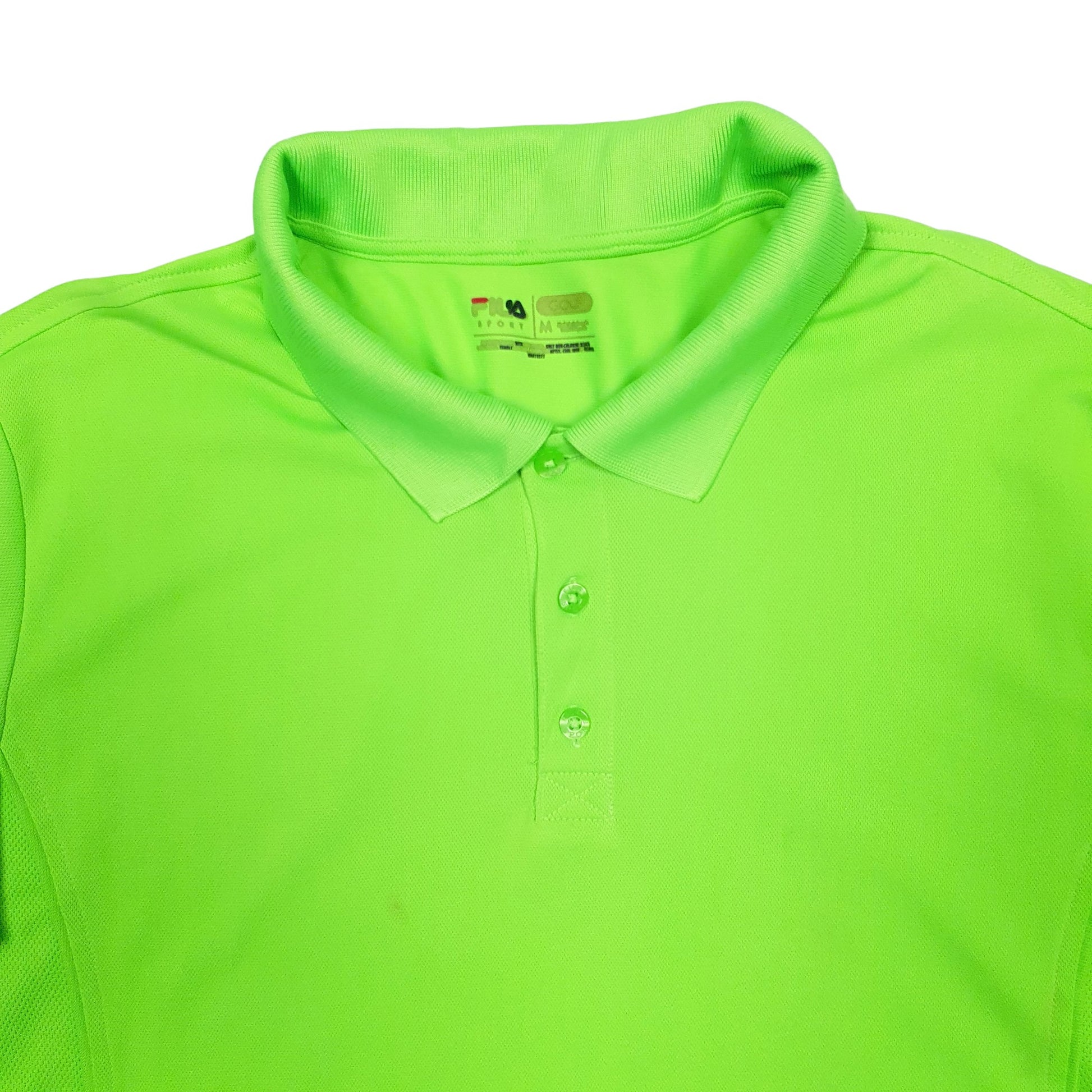 Fila Golf Short Sleeve Polyester Polo Shirt Green