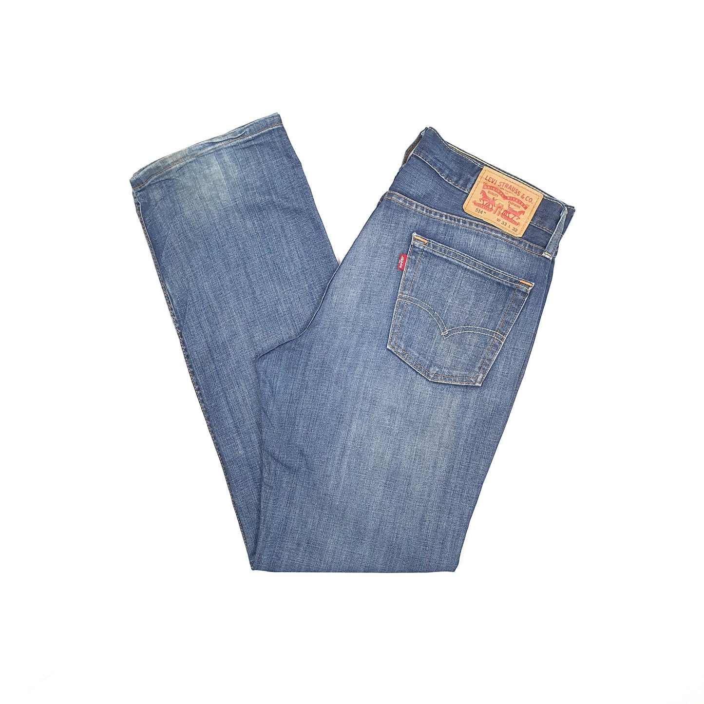 Levis 514 Straight Fit Jeans W34 L32 Blue