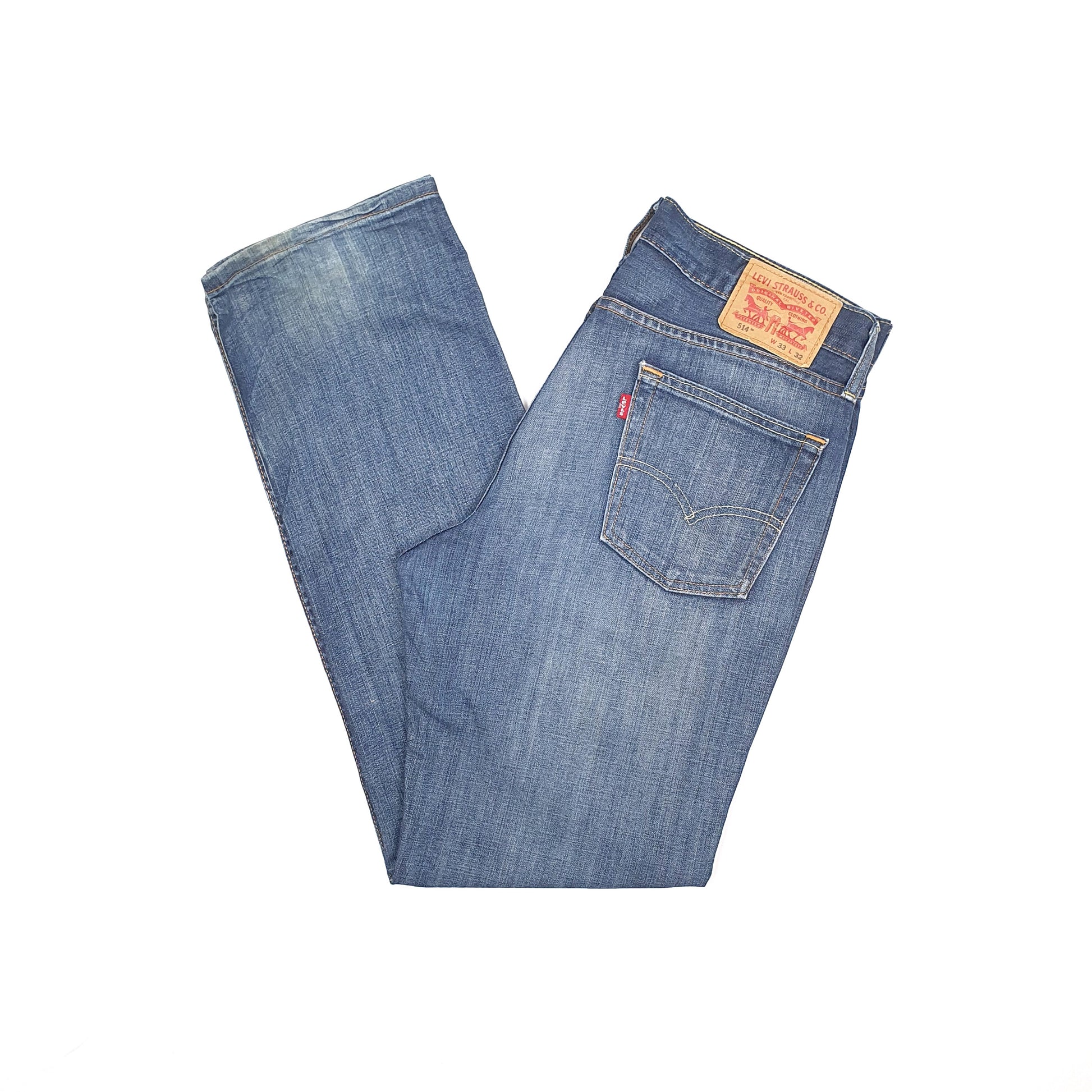Levis 514 Straight Fit Jeans W34 L32 Blue