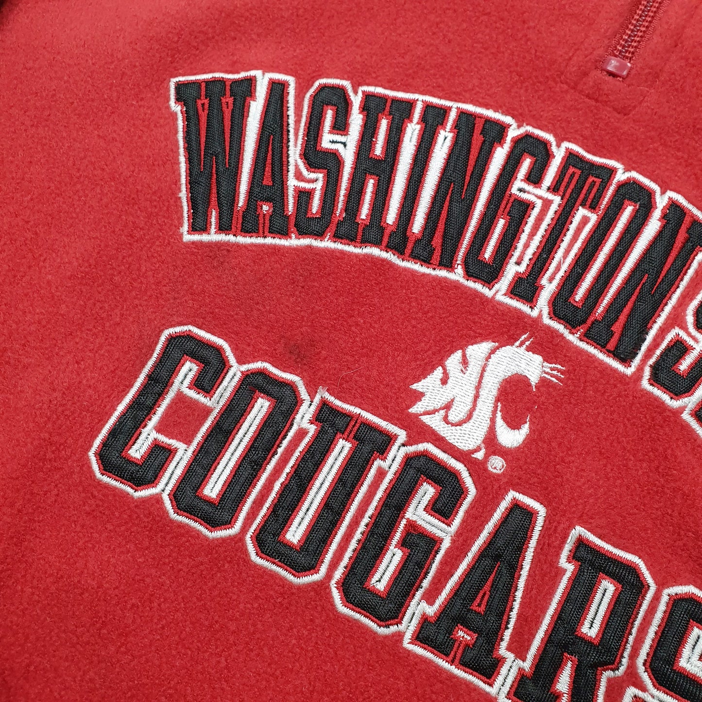 Adidas Washington Cougars Quarter Zip Fleece S Red