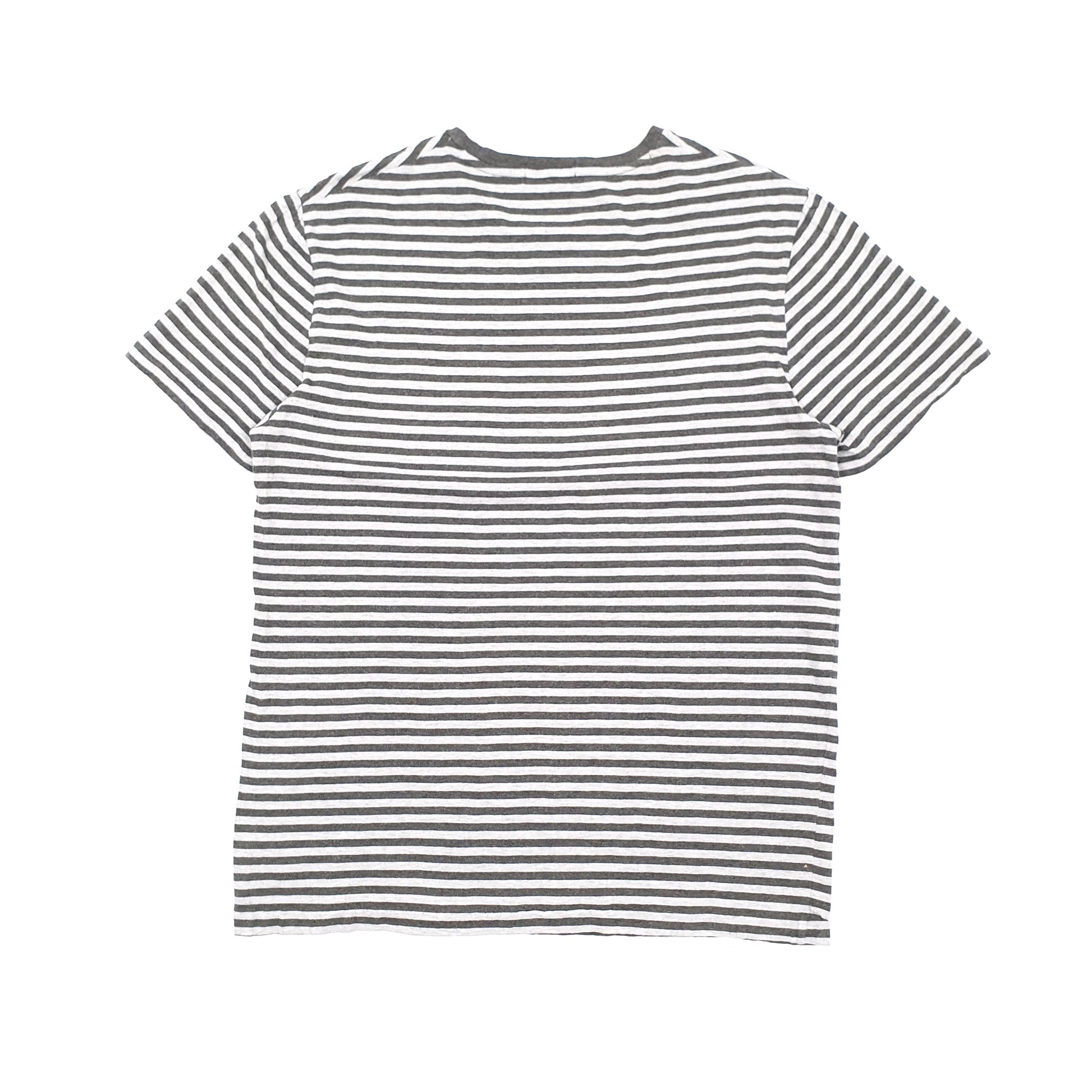 Mens Grey Ralph Lauren Striped Short Sleeve T Shirt