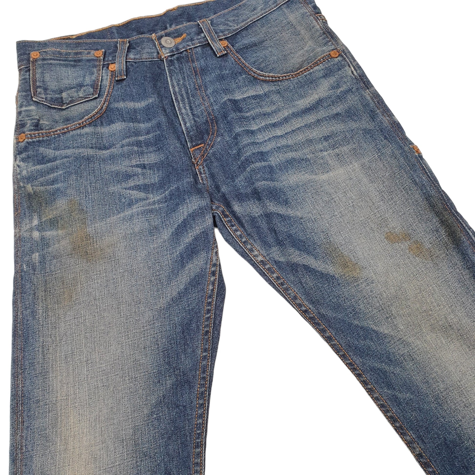 Mens Blue Levis Tapered 520 JeansW30 L32