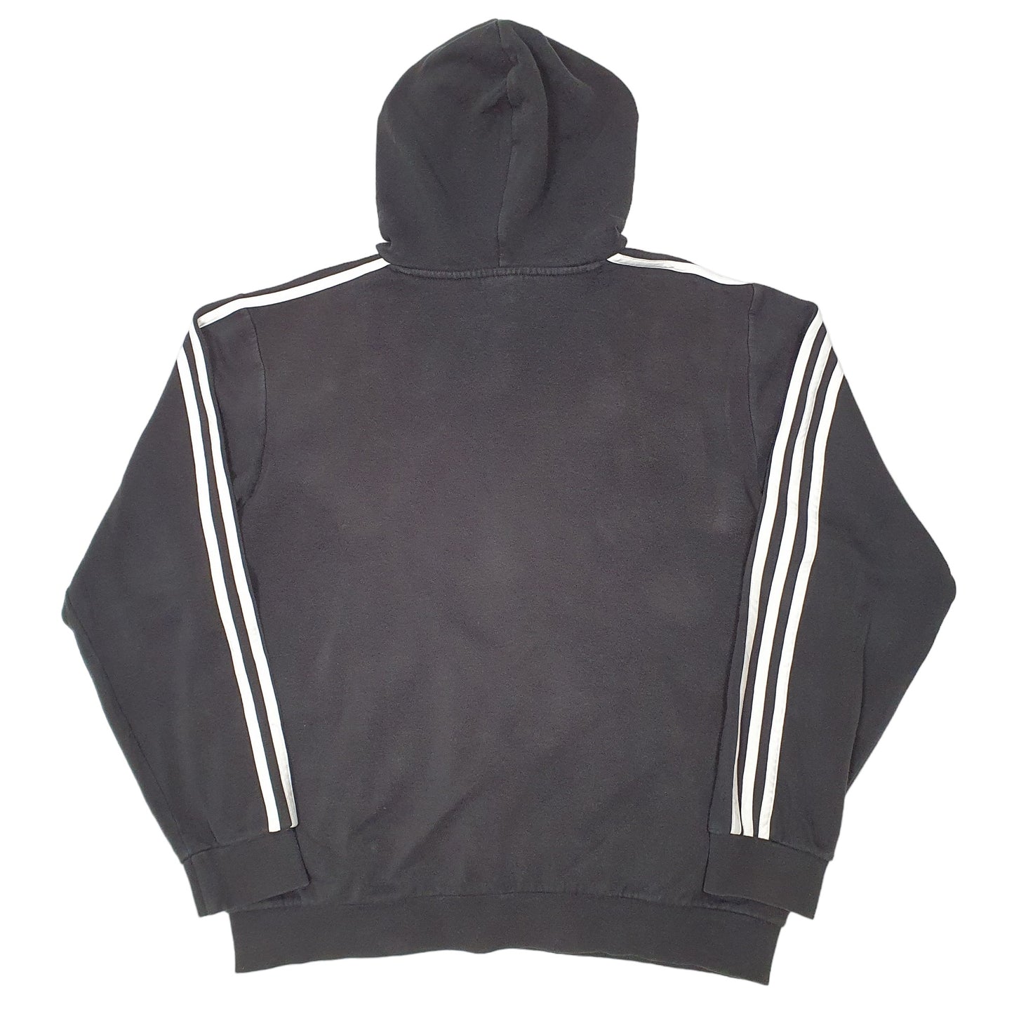 Mens Black Adidas Spellout Hoodie Jumper