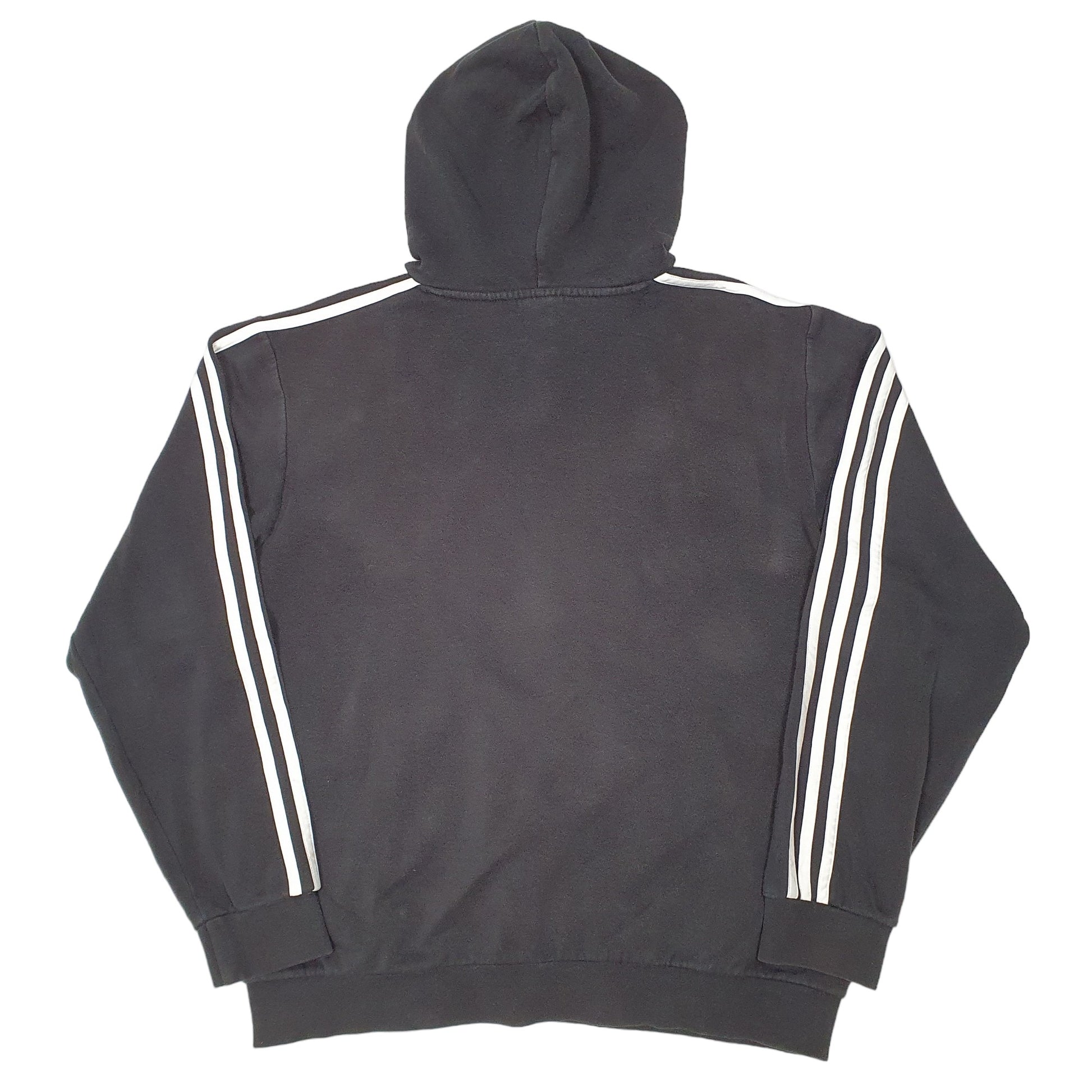 Mens Black Adidas Spellout Hoodie Jumper