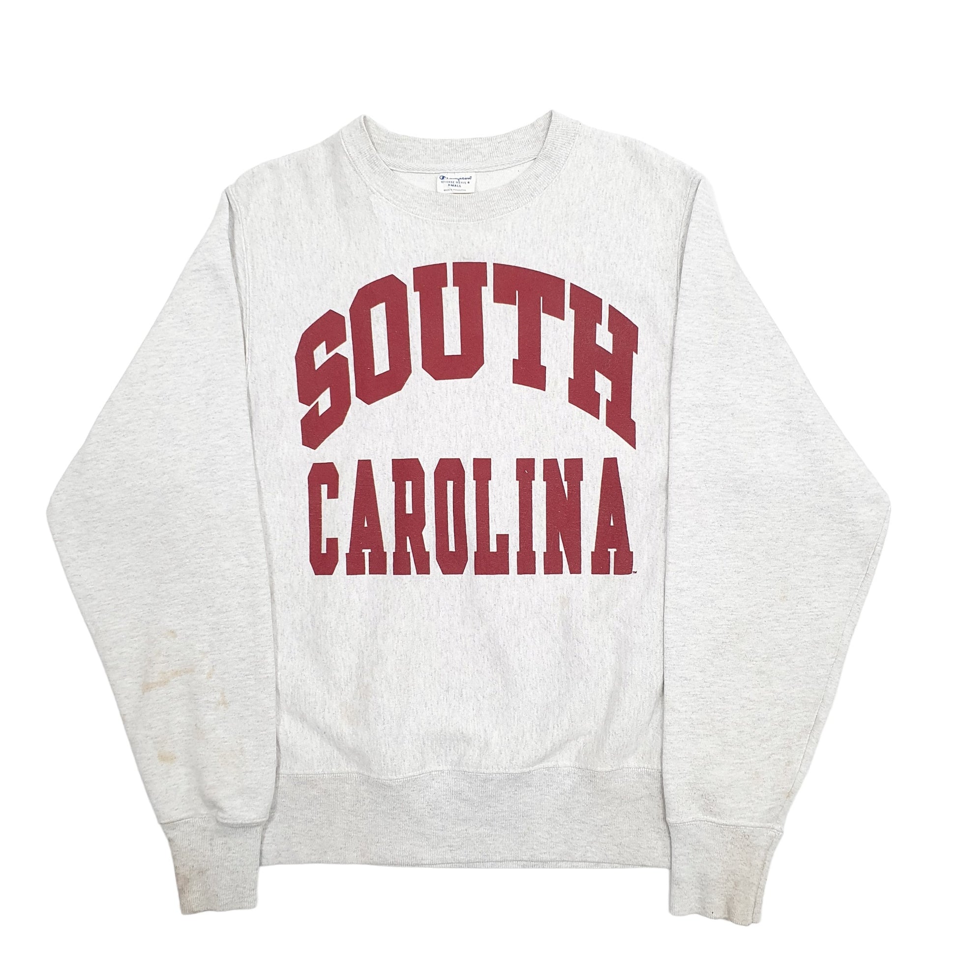 Mens Grey Champion South Carolina USA College Crewneck Jumper