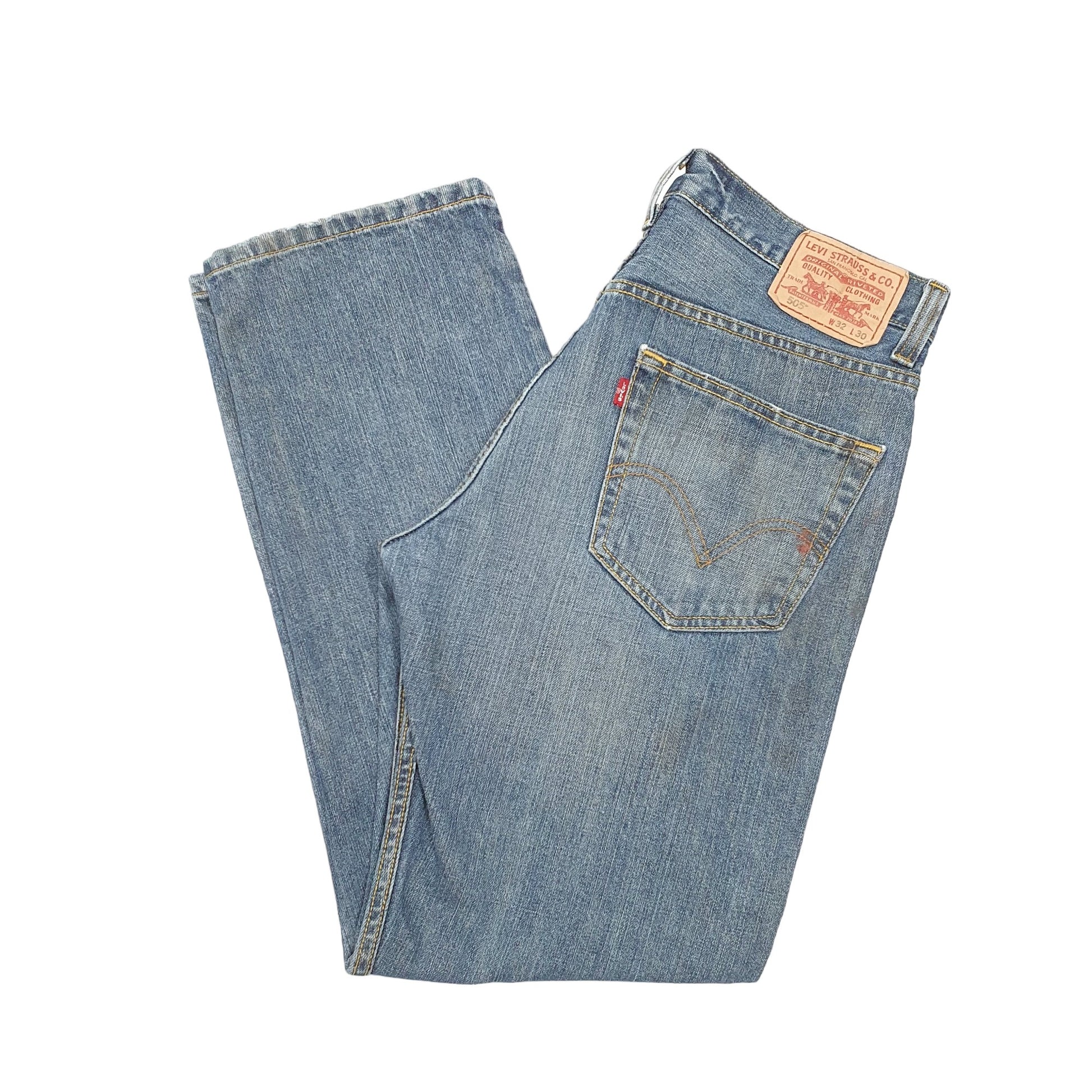 Mens Blue Levis  505 JeansW32 L30