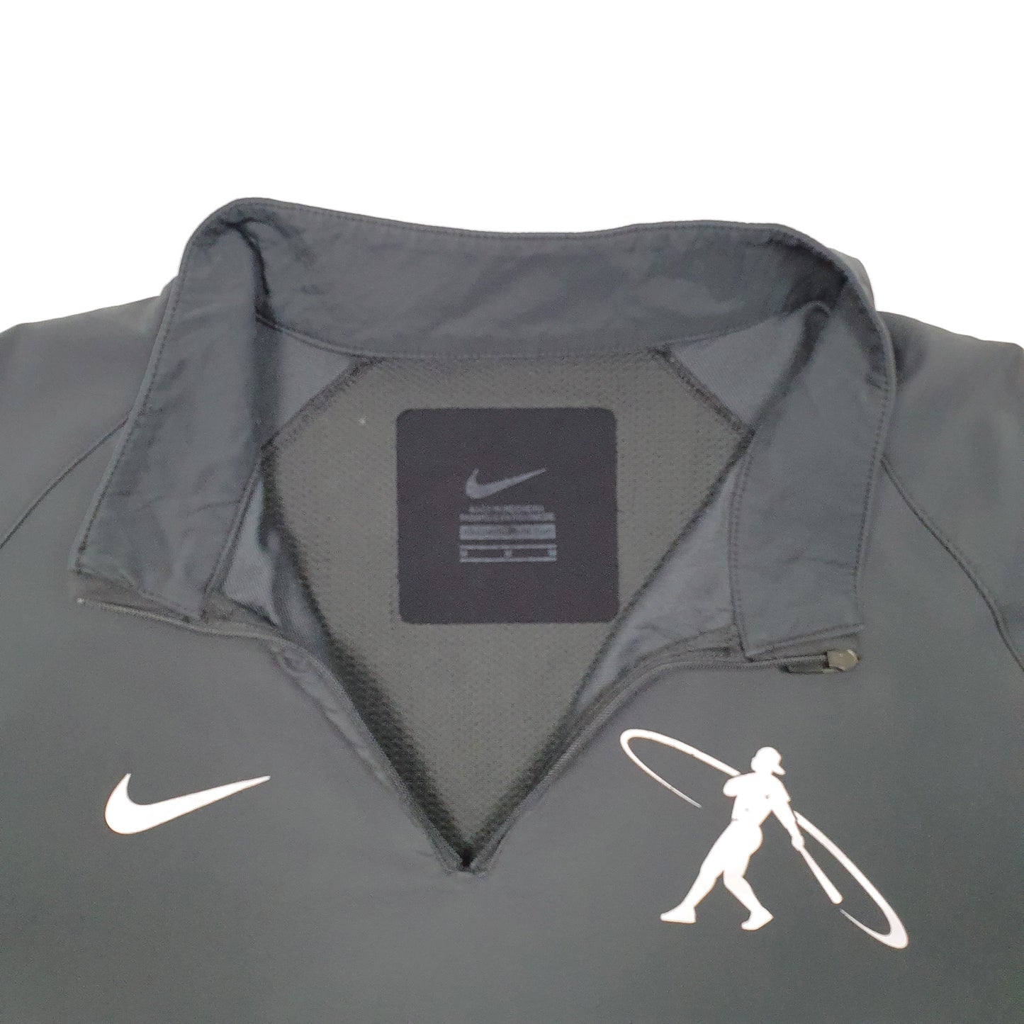 Mens Grey Nike Baseball Active Training Quarter Zip Jumper