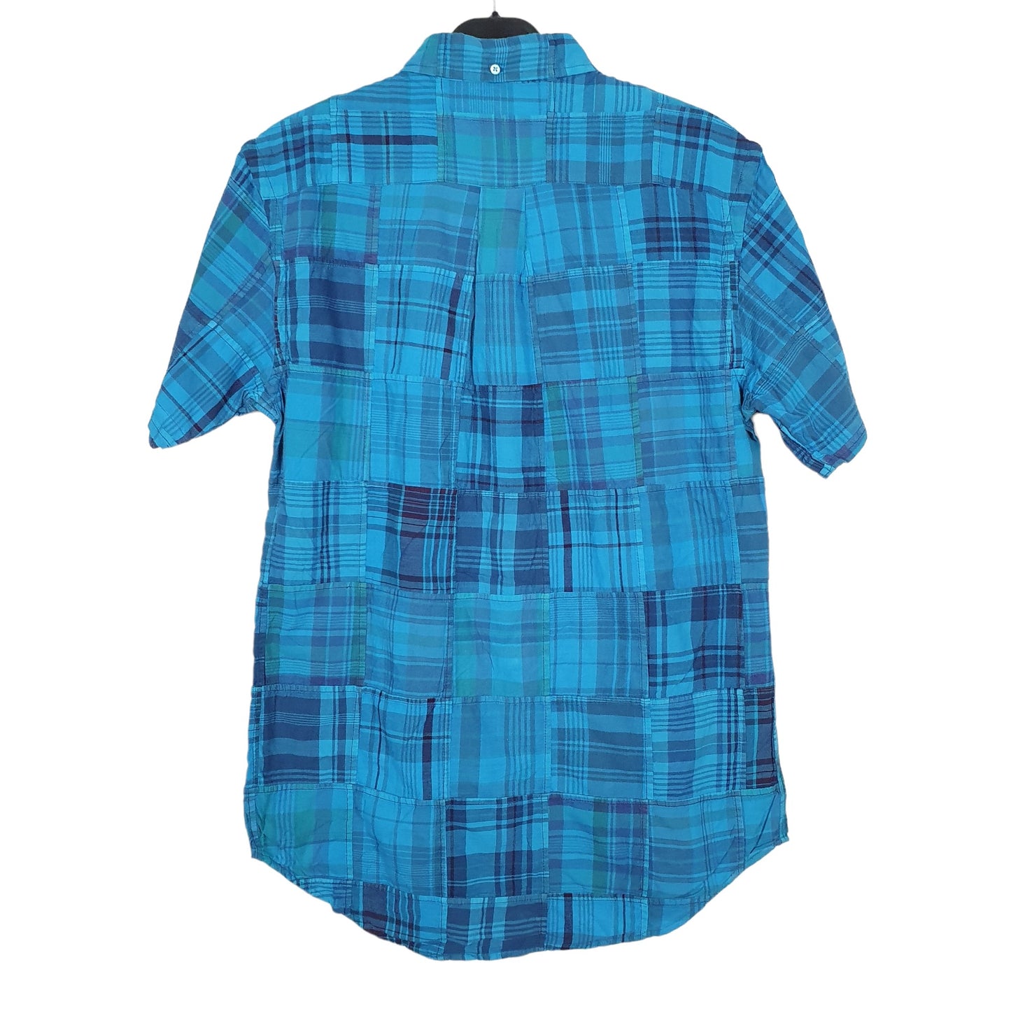 Ralph Lauren Short Sleeve Custom Fit Check Shirt Blue