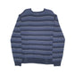 Nautica Striped V Neck L Navy