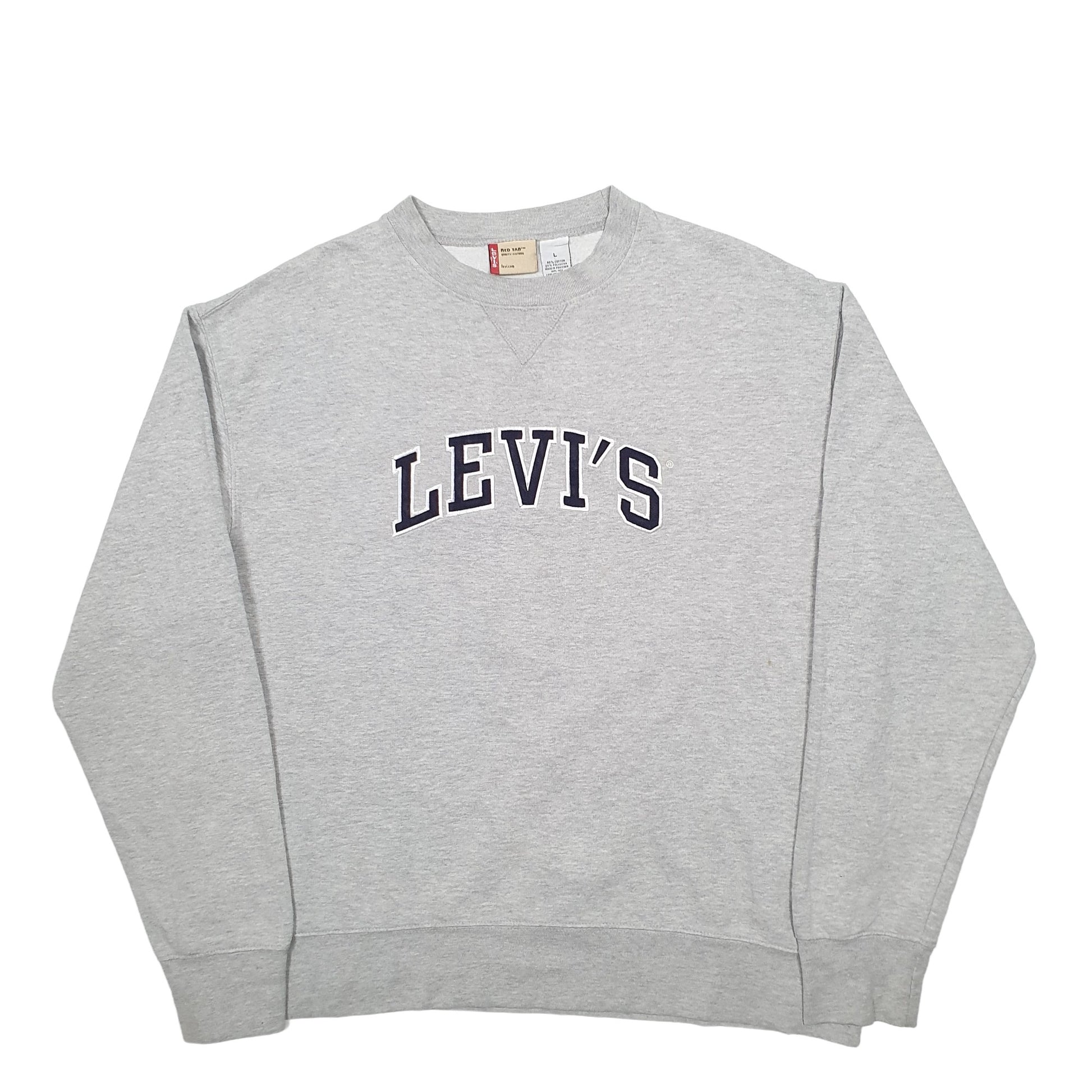 Mens Grey Levis  Hoodie Jumper