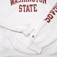 Mens White Champion Washington State College Hoodie Jumper