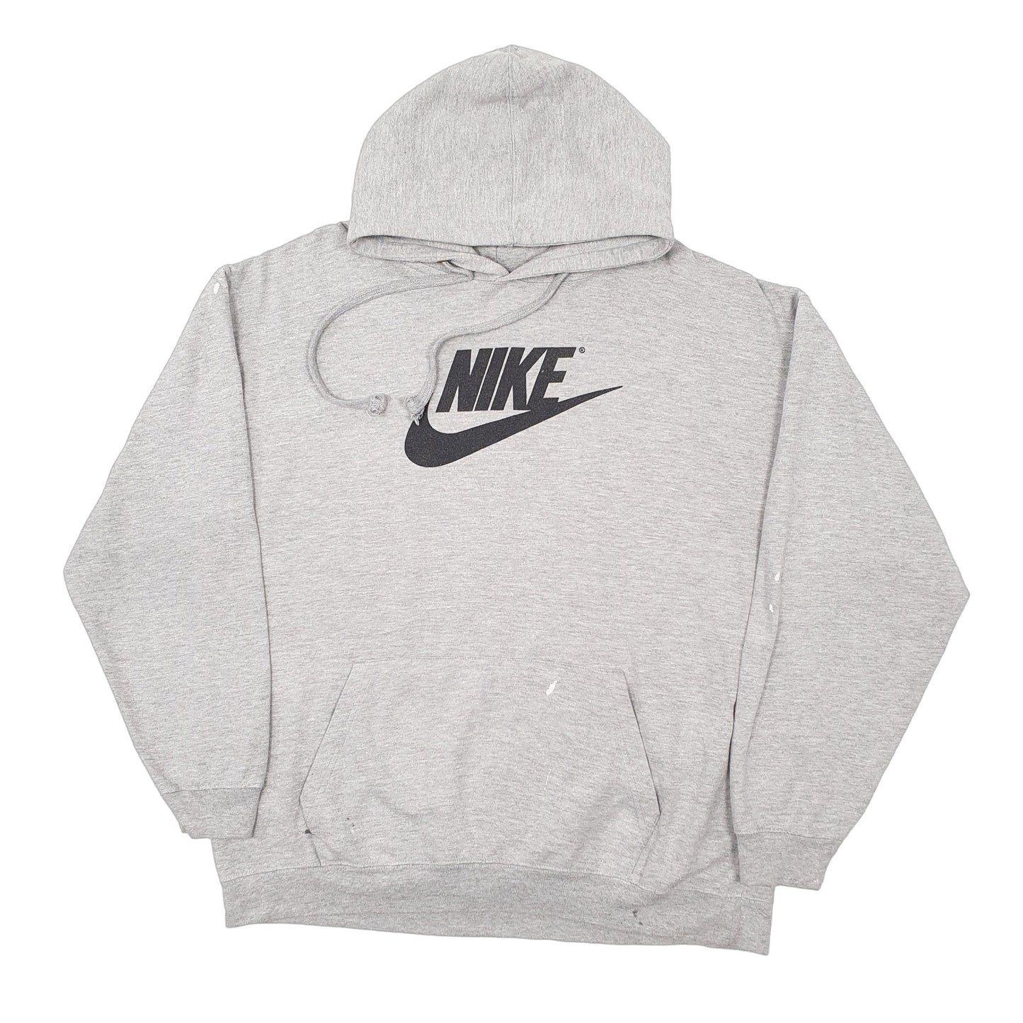 Mens Grey Nike Spellout Hoodie Jumper