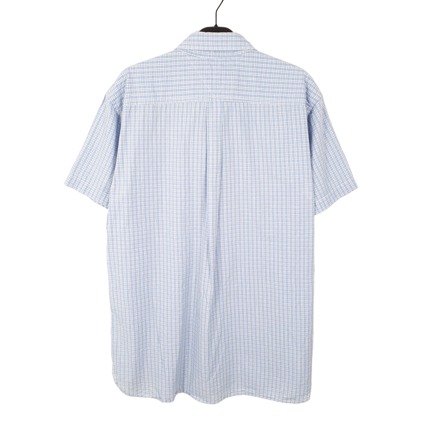 Tommy Hilfiger Short Sleeve Regular Fit Check Shirt Blue