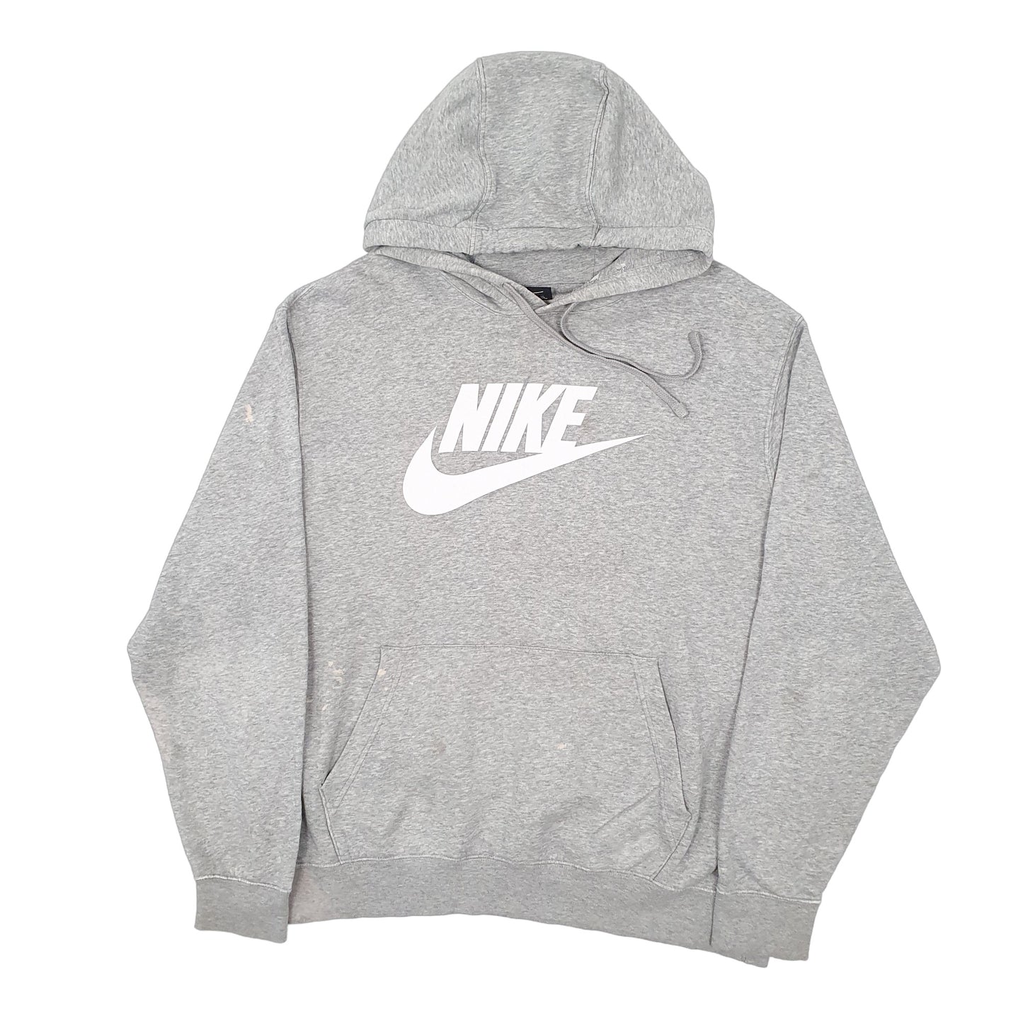Mens Grey Nike Spellout Hoodie Jumper