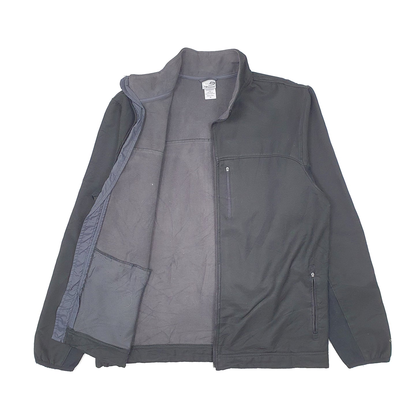 Mens Black Champion Windbreaker  Coat