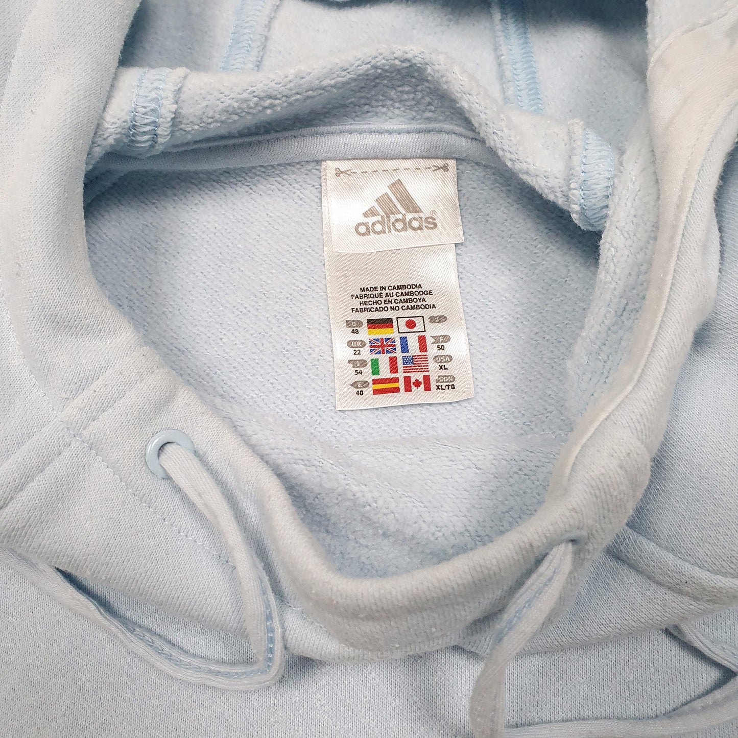 Womens Blue Adidas  Full Zip Jumper