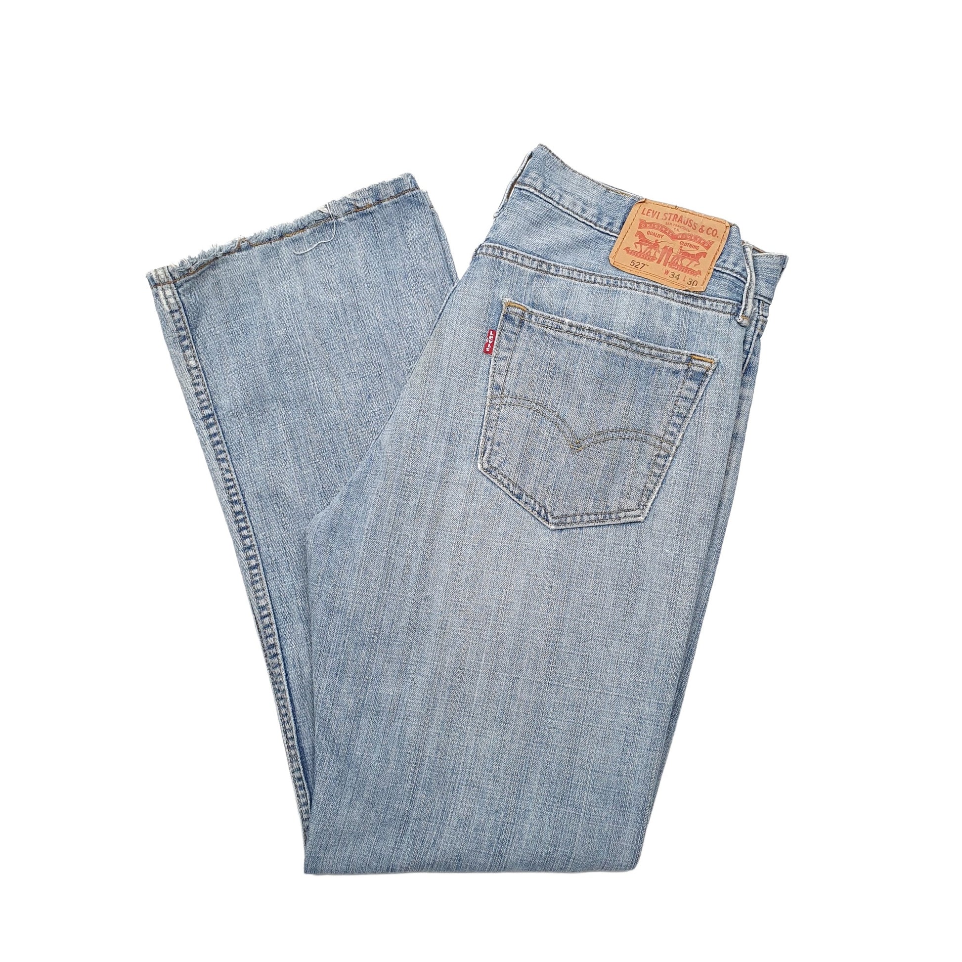 Levis 527 Bootcut Fit Jeans W34 L30 Blue
