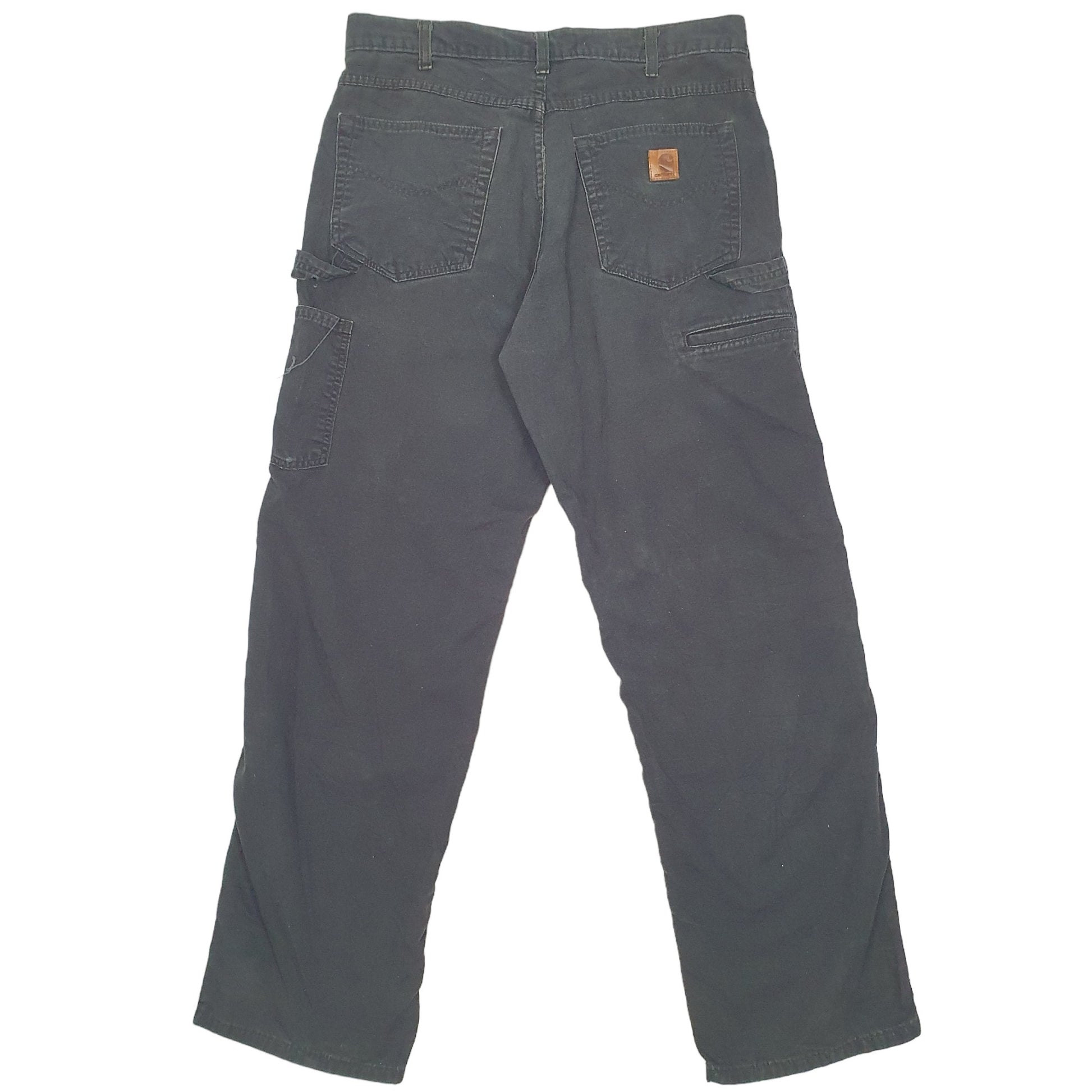 Mens Black Carhartt  Carpenter Trousers