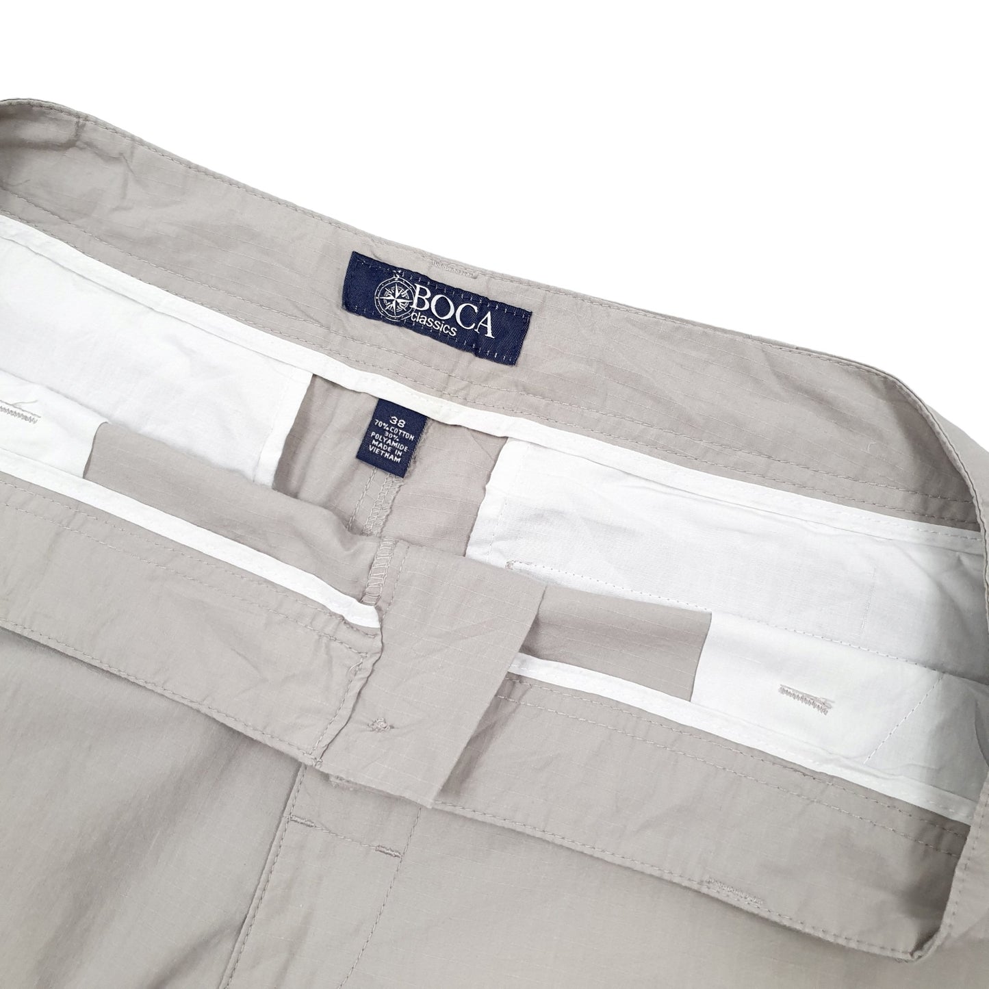 Because Classics Grey Cargo Workwear Shorts W38