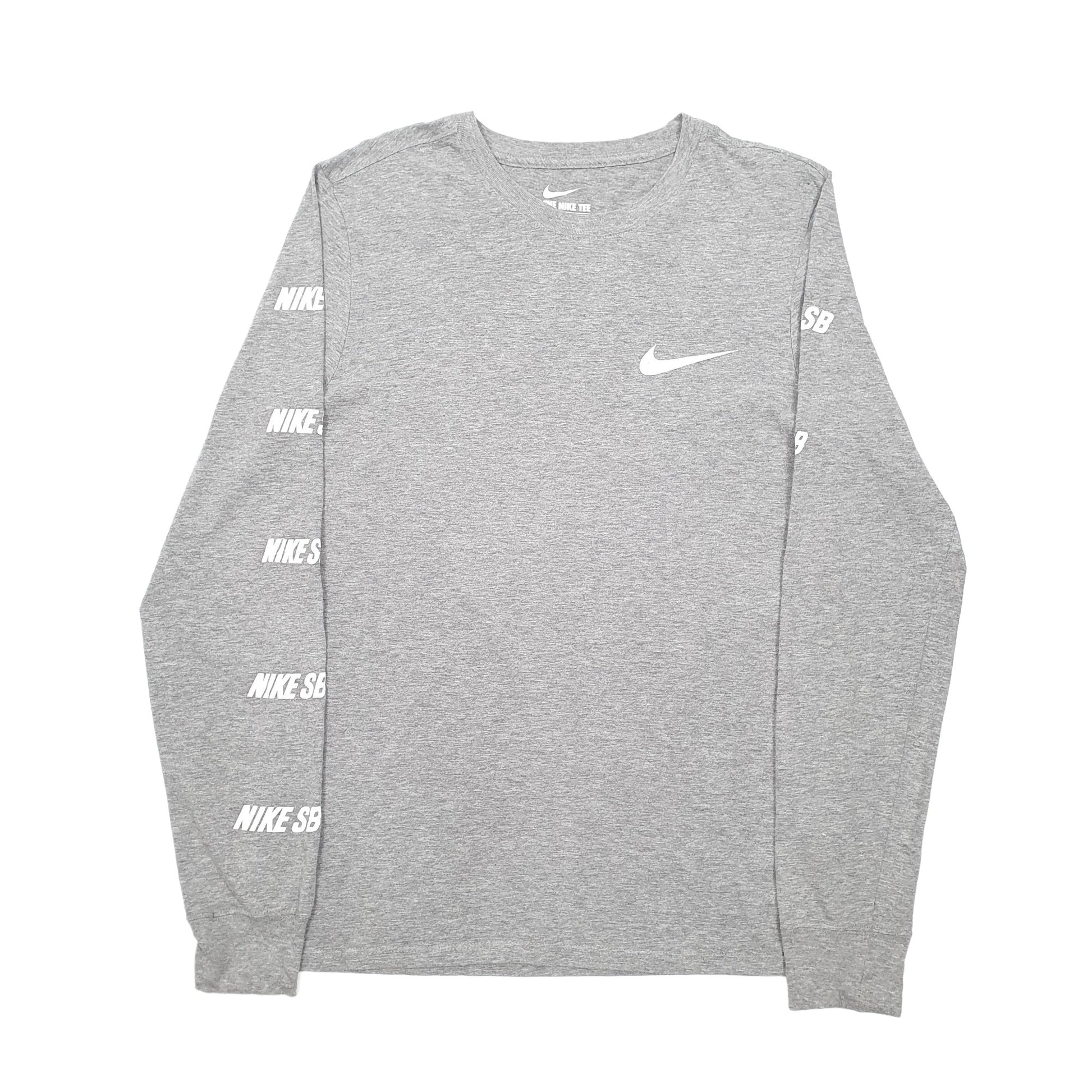 Nike Long Sleeve SB Skateboarding Short Sleeve T Shirt Grey