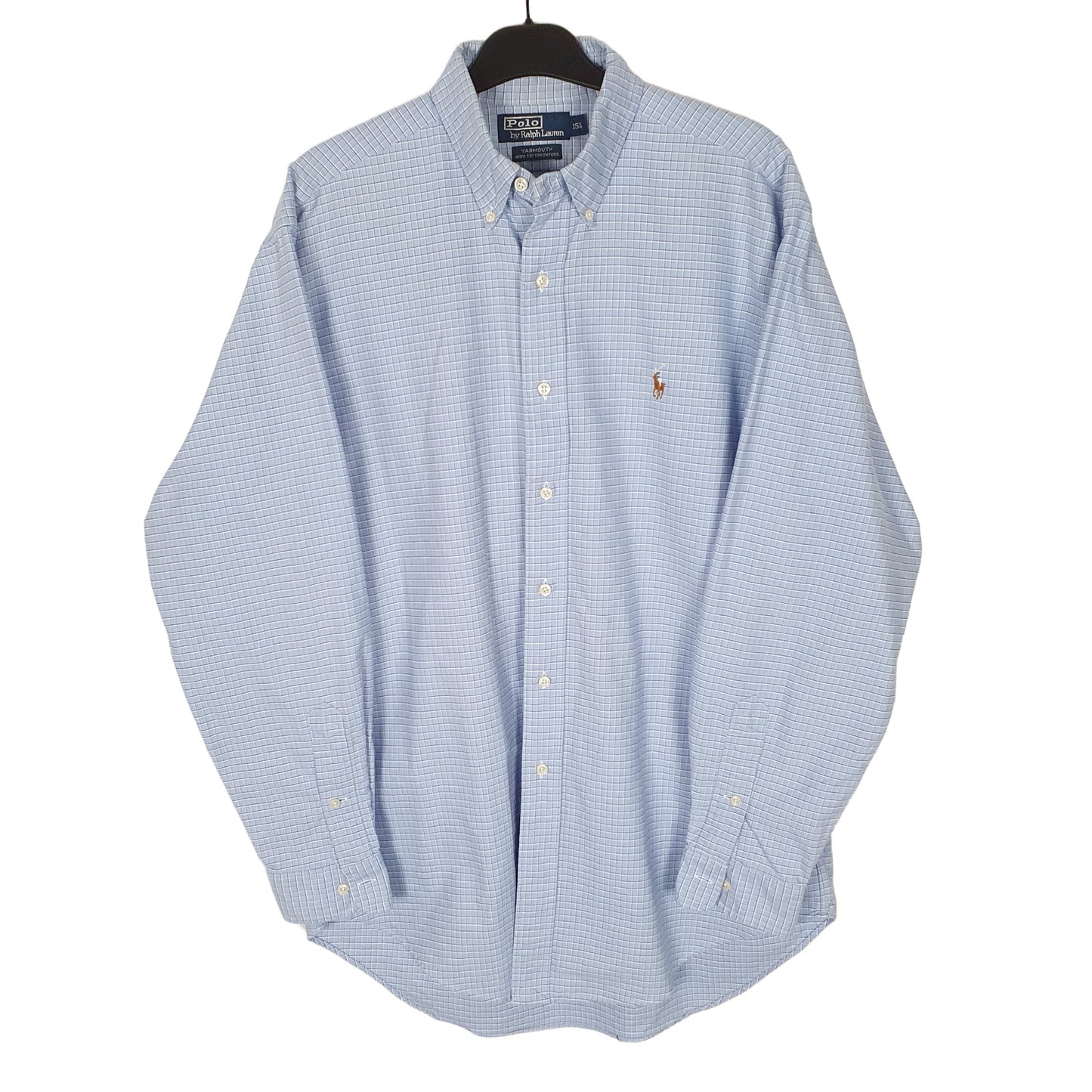 Ralph Lauren Long Sleeve Yarmouth Fit Check Shirt Blue