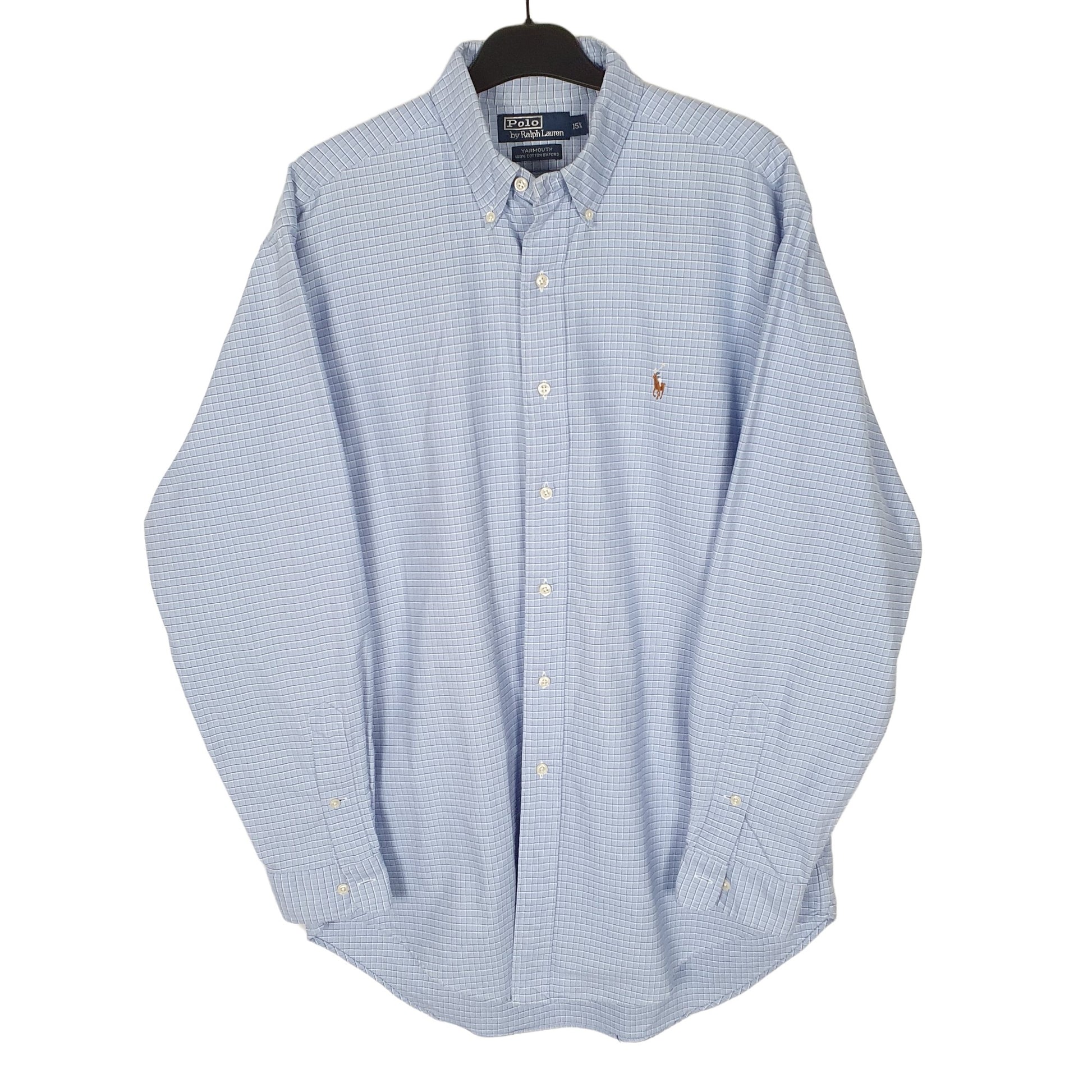 Ralph Lauren Long Sleeve Yarmouth Fit Check Shirt Blue