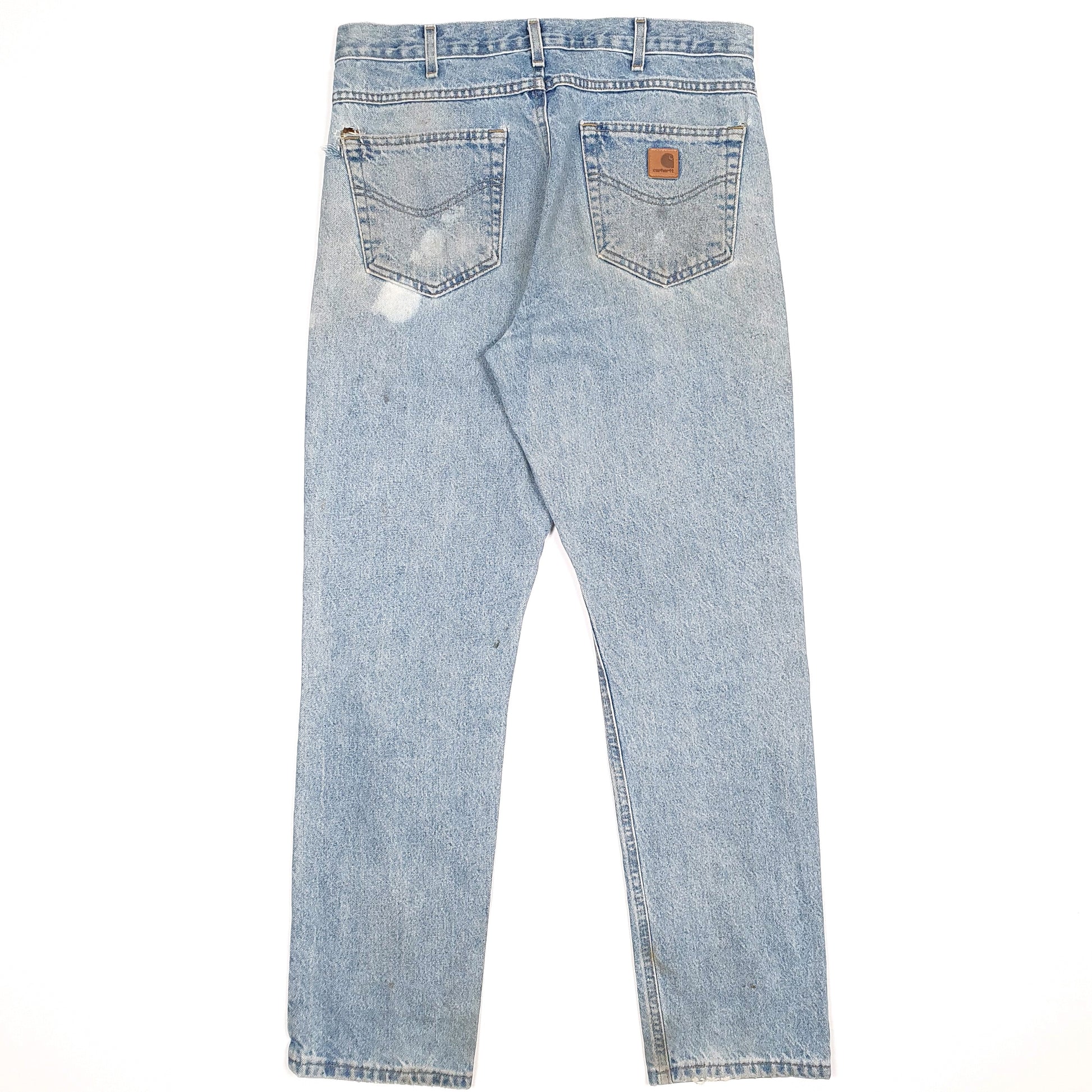 Carhartt Casual Regular Fit Repairs Needed Jeans W34 L31 Blue