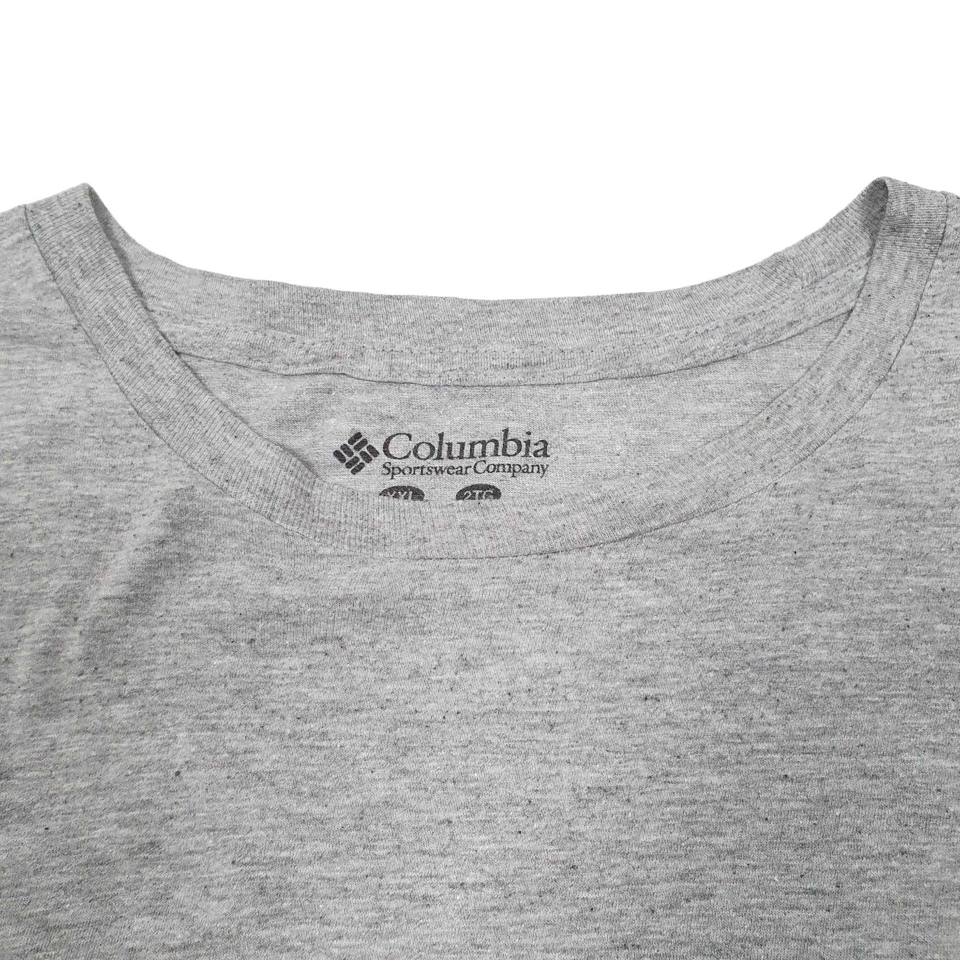 Mens Grey Columbia Sportswear  Short Sleeve T Shirt