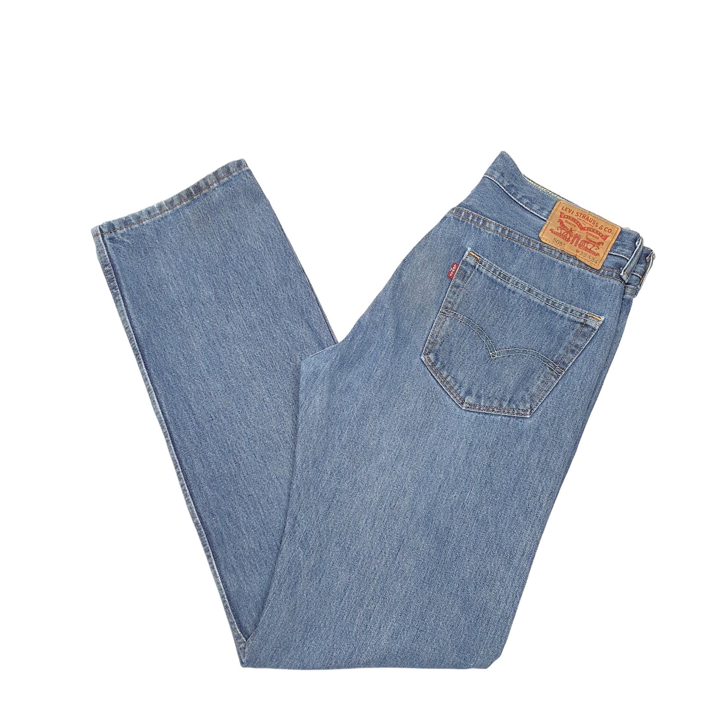 Mens Blue Levis  505 JeansW33 L34