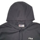 Mens Black Fila  Hoodie Jumper