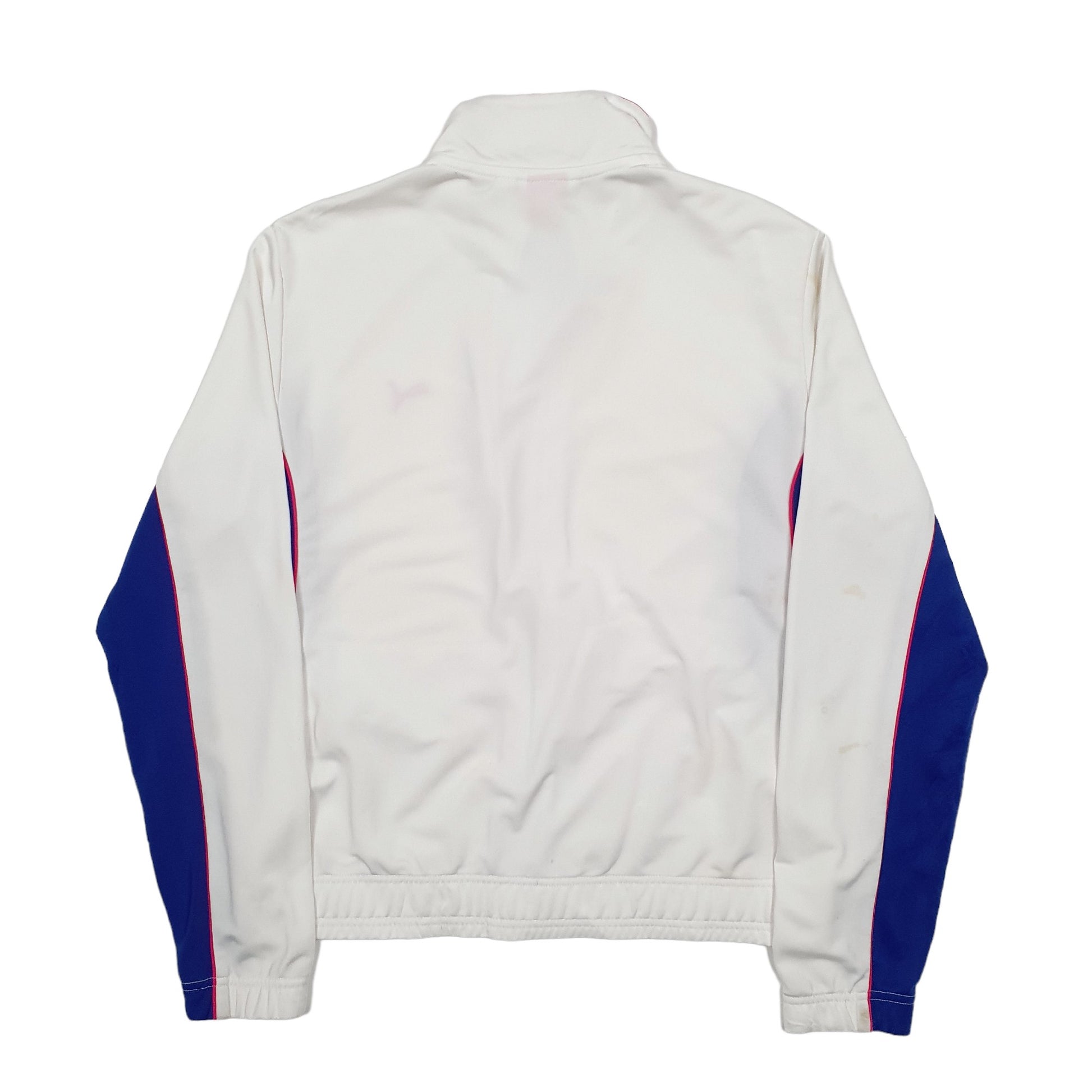 Womens White Puma  Full Zip Jumper