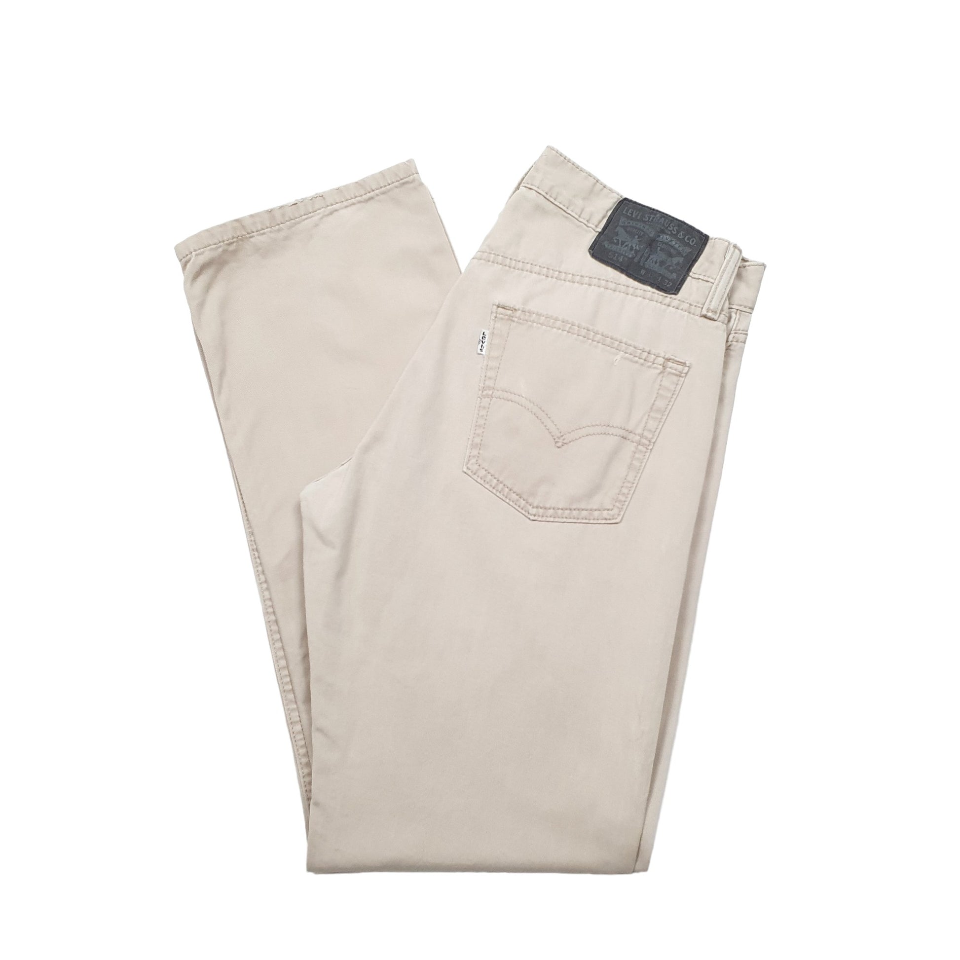 Levis 514 Straight Fit Jeans W32 L32 Beige