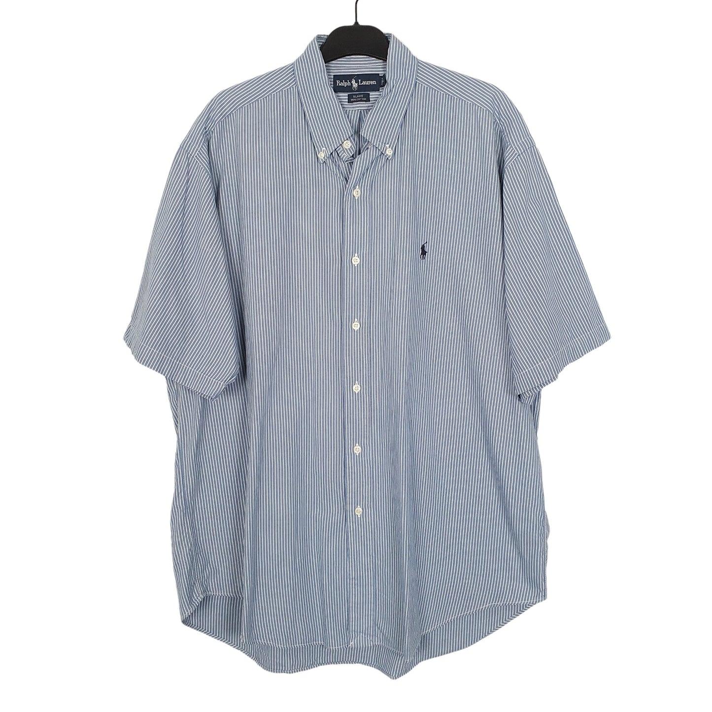 Ralph Lauren Short Sleeve Blake Fit Striped Shirt Blue