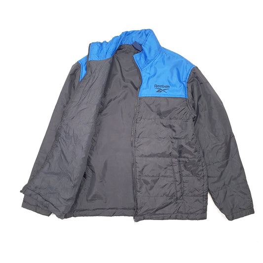 Mens Black Reebok Padded Puffer Jacket Coat